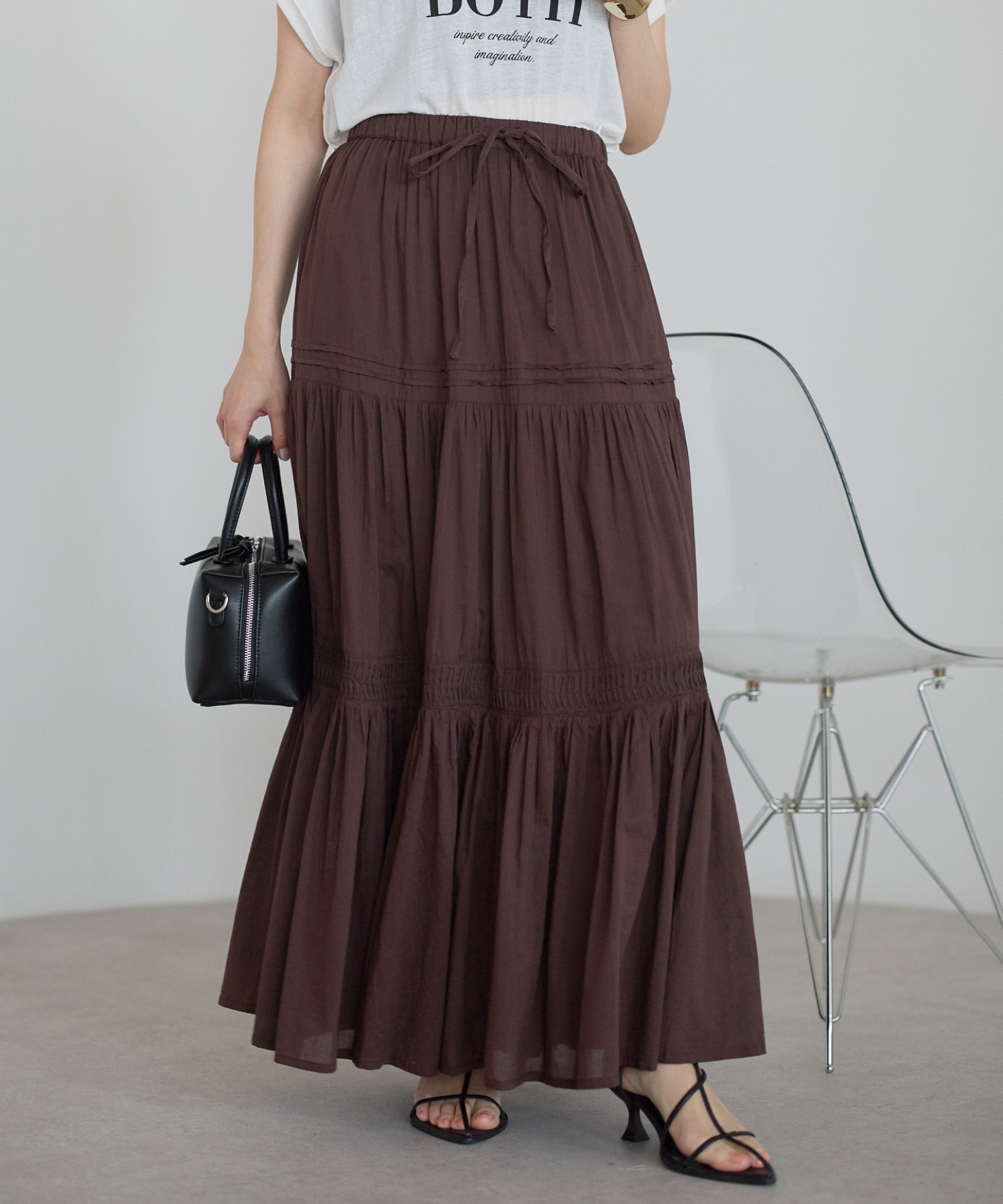 model：161cm 着用サイズ：FREE