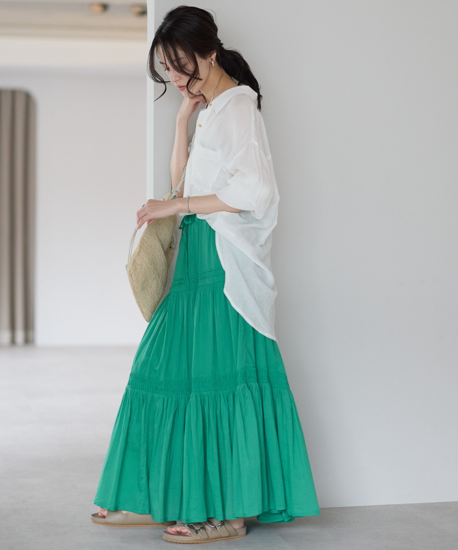 model：161cm 着用サイズ：FREE