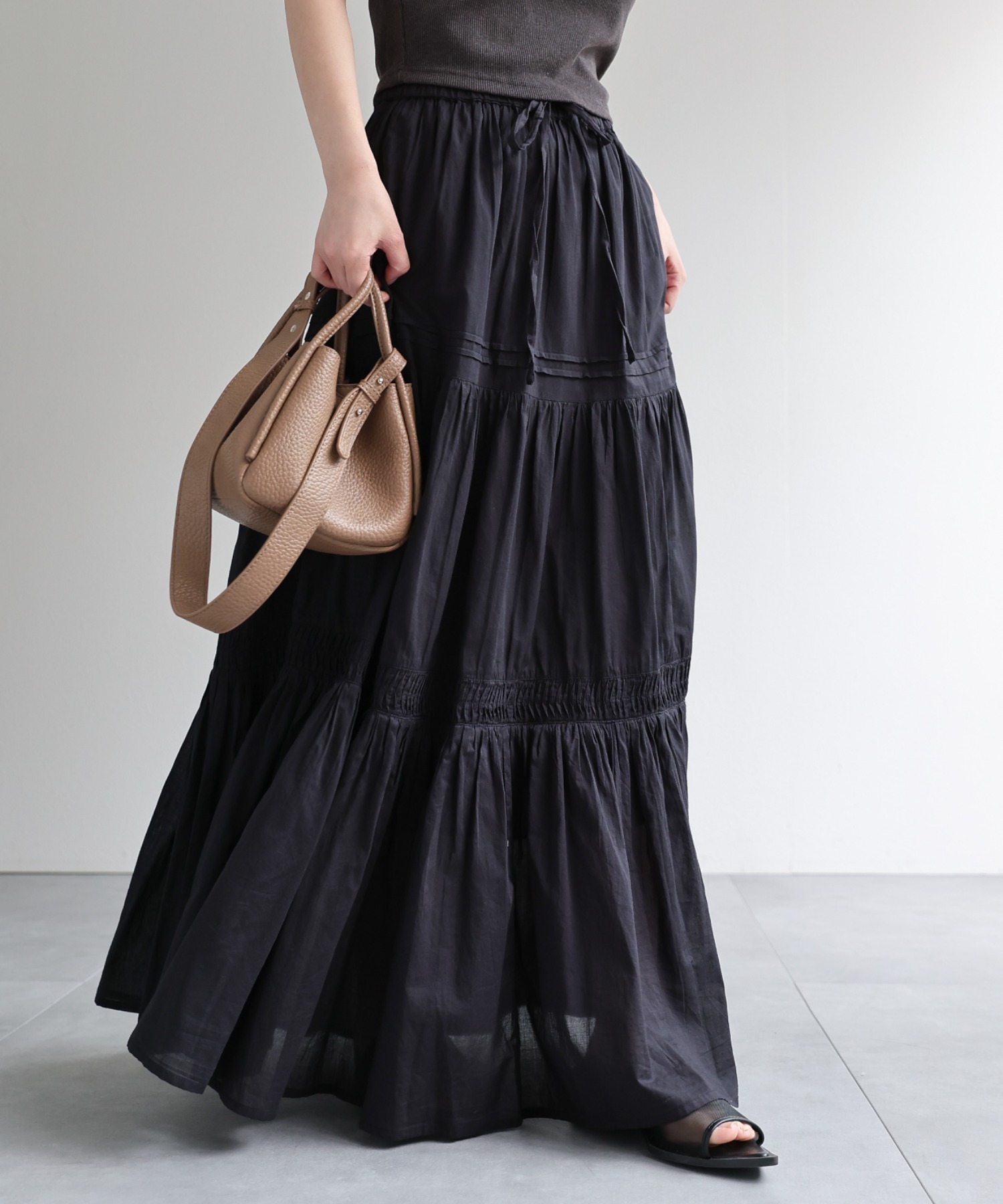 model：156cm 着用サイズ：FREE