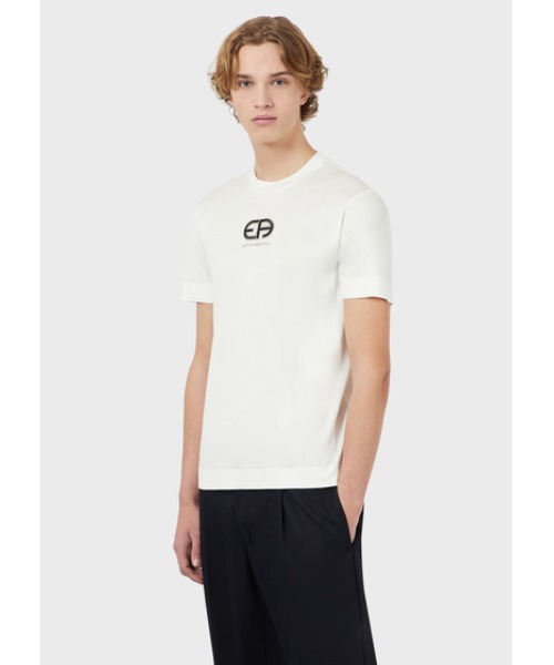 EMPORIO ARMANI エンポリオ アルマーニ 半袖Tシャツ r-EAcreate 【おすすめ】 超人気高品質 ロゴ