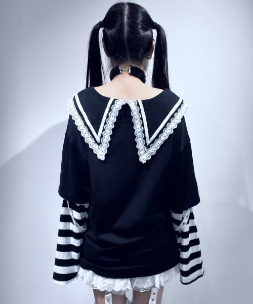 その他 Yame A'GEM/9 × .kom 『AOSPACE』カラーレイヤードロングスリーブTシャツ