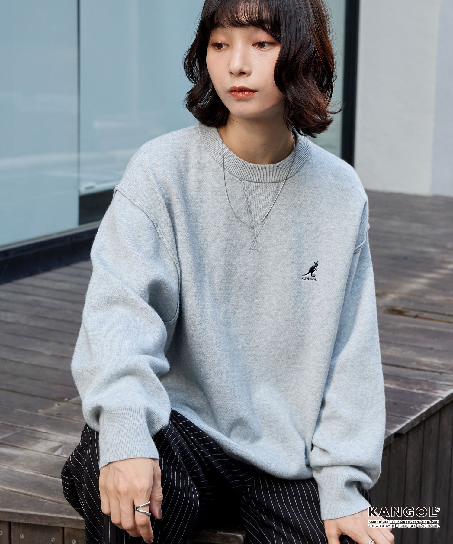 クオン KUON 143KN022700 Zig Zag Sweater ジグザグウール プル