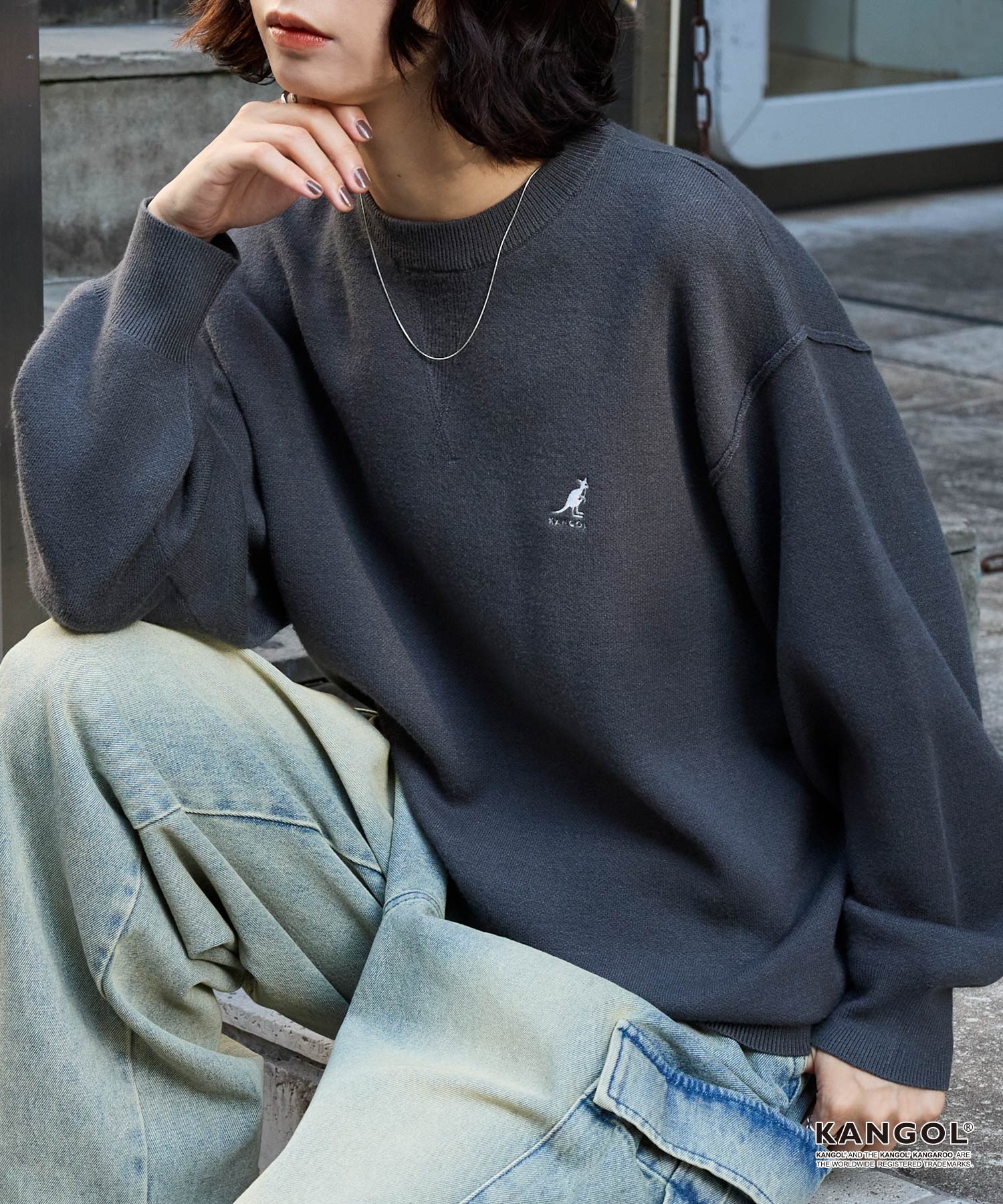 クオン KUON 143KN022700 Zig Zag Sweater ジグザグウール プル