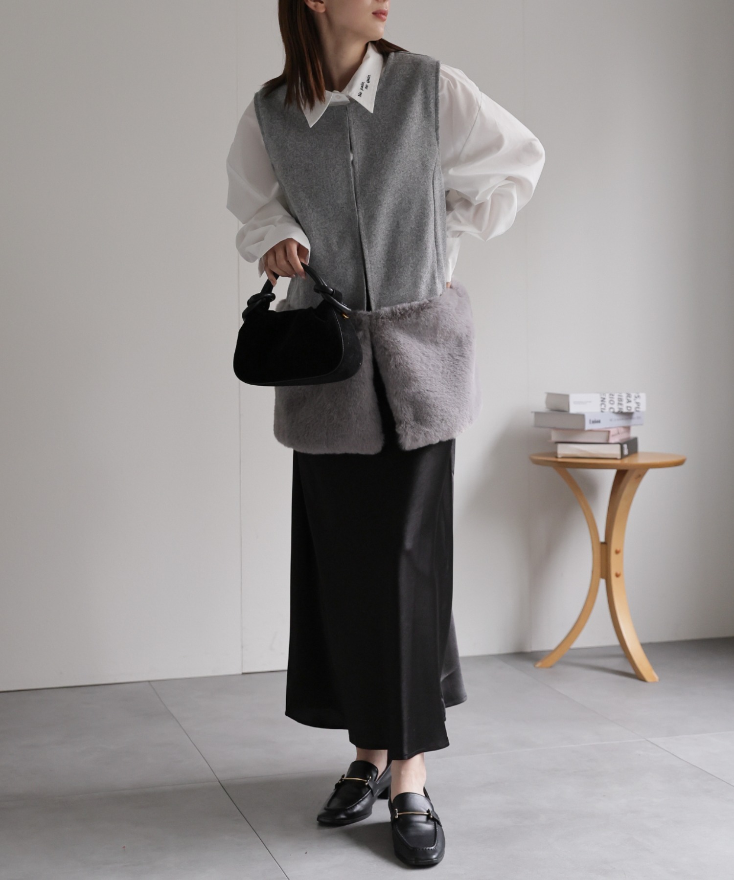 model：162cm 着用サイズ：F