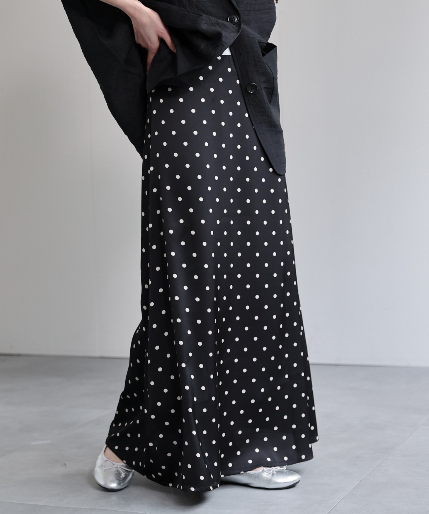 model：162cm 着用サイズ：L