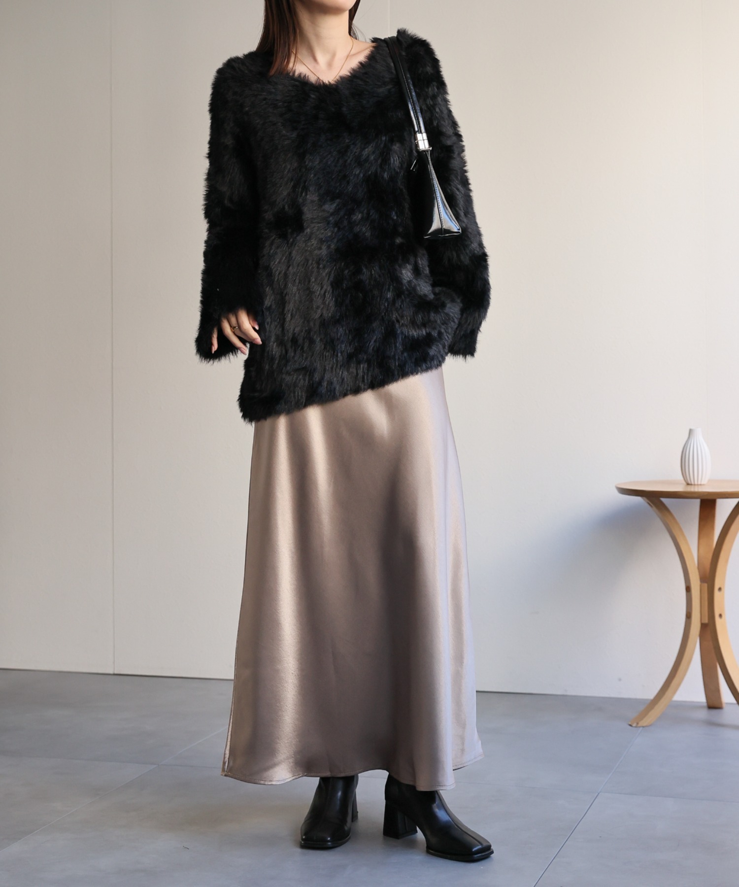 model：162cm 着用サイズ：F