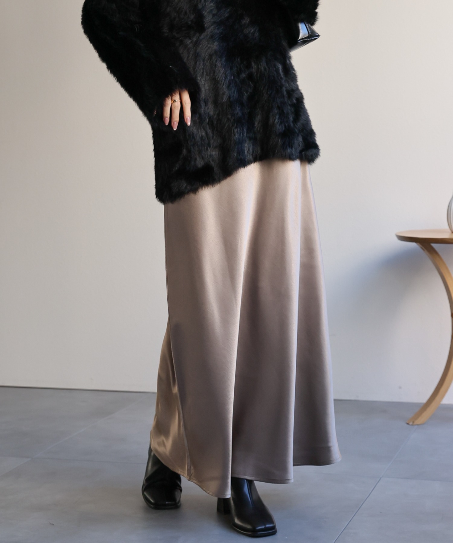 model：162cm 着用サイズ：F
