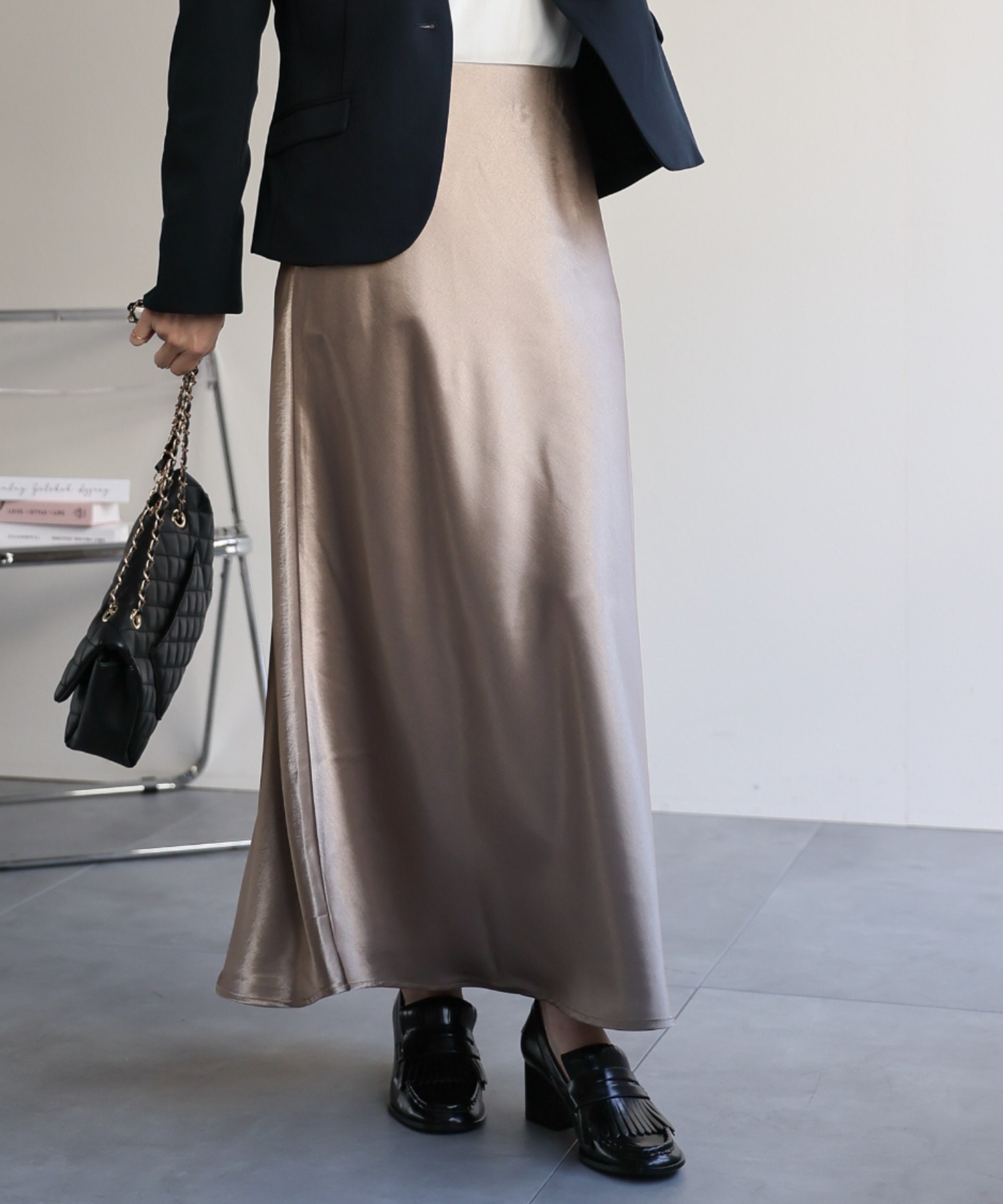 model：162cm 着用サイズ：F
