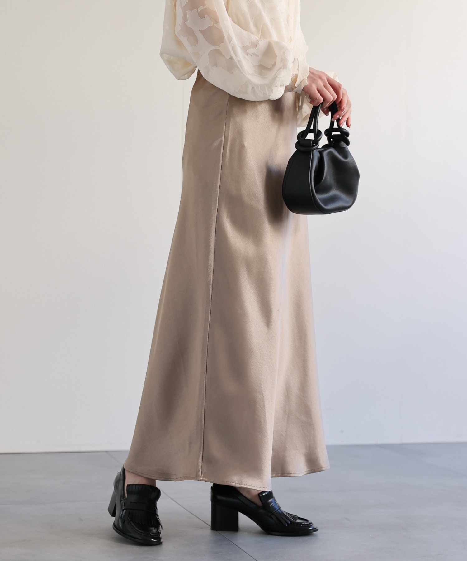 model：162cm 着用サイズ：F