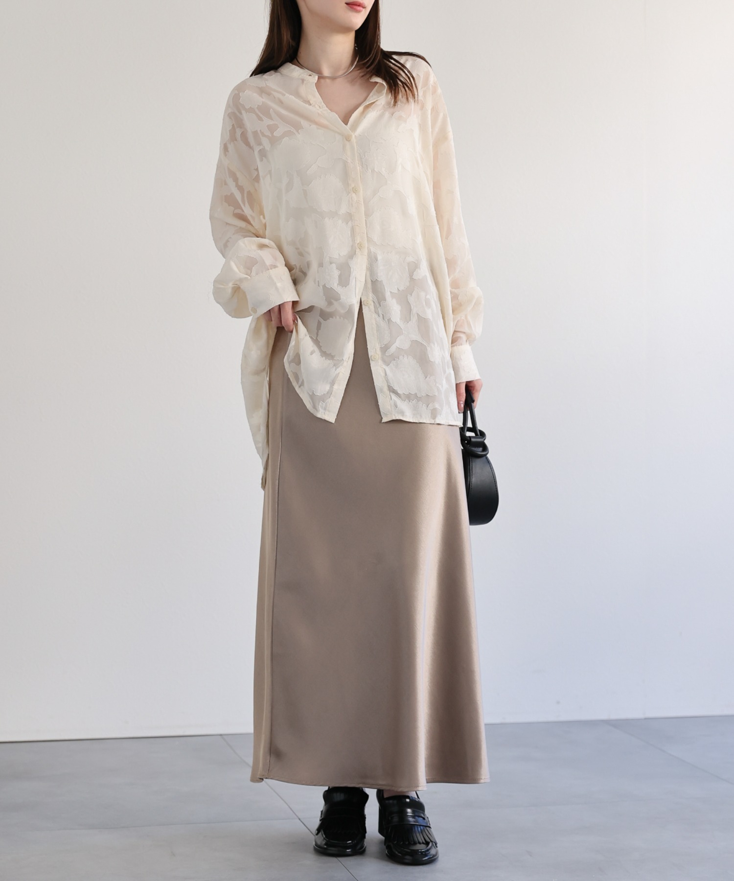 model：162cm 着用サイズ：F