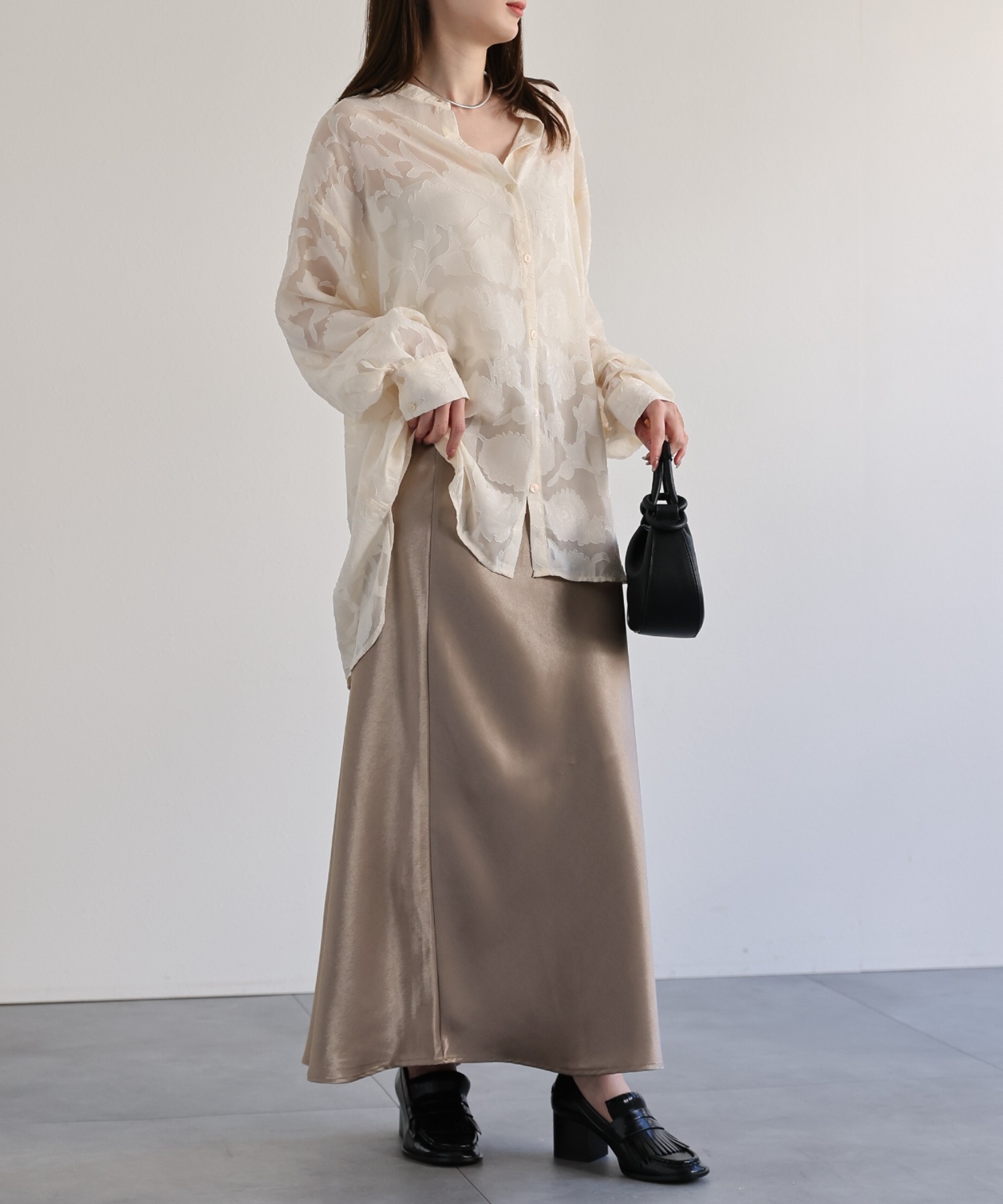 model：162cm 着用サイズ：F