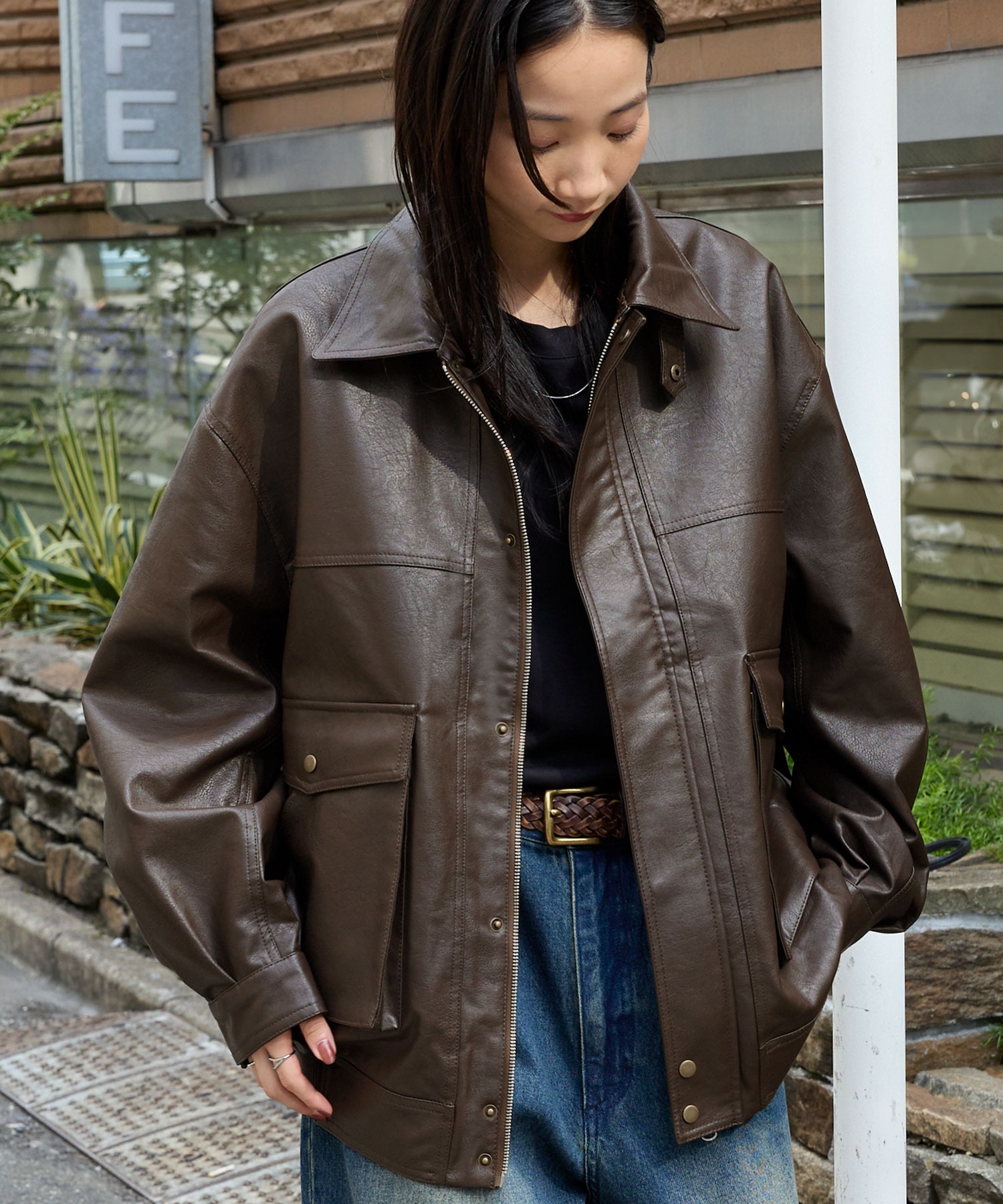 NICENESS1980-90s vintage soft leather jacket