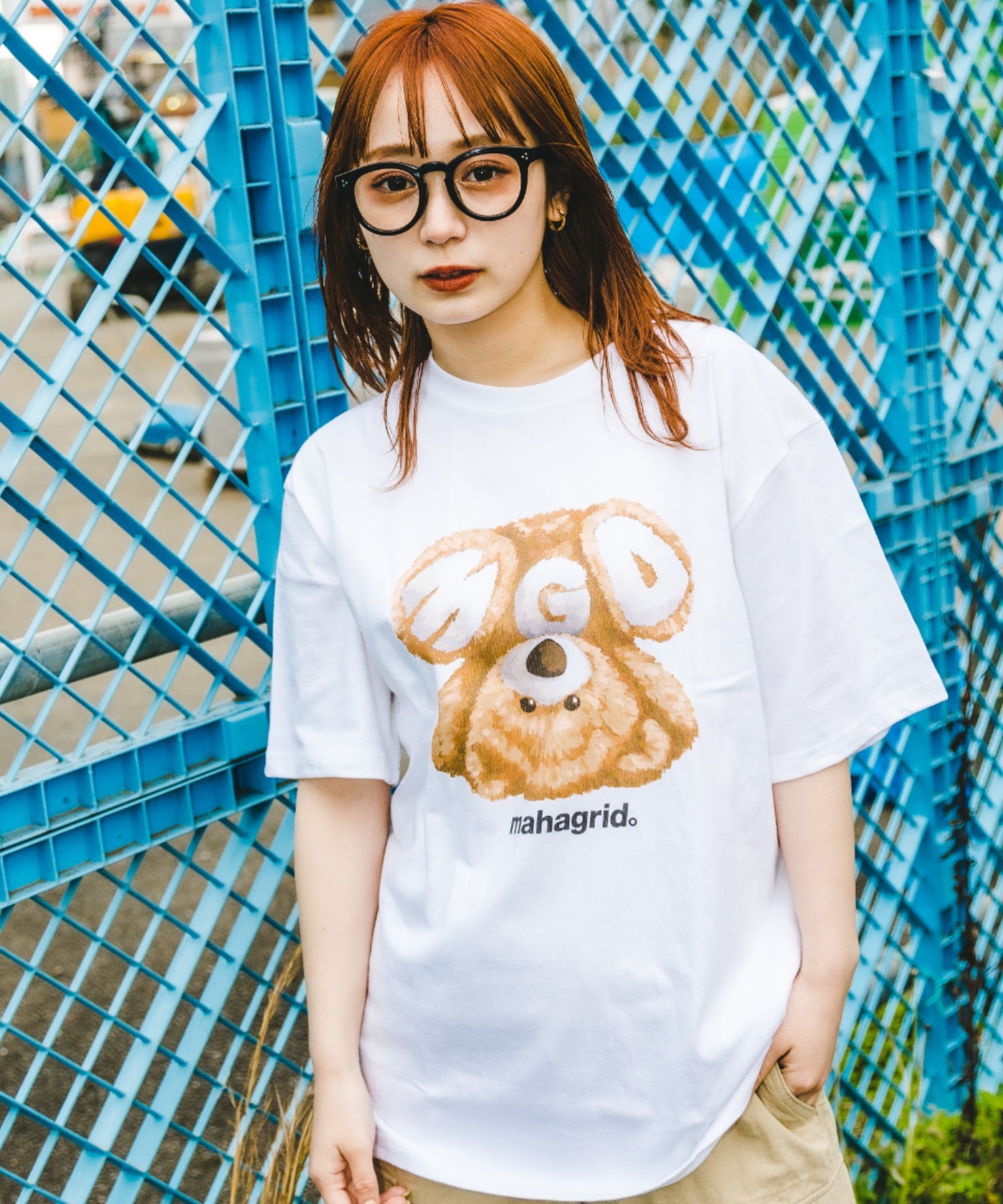 mahagrid/マハグリッド』MGD BEAR TEE/ベア 半袖 カットソー mahagrid