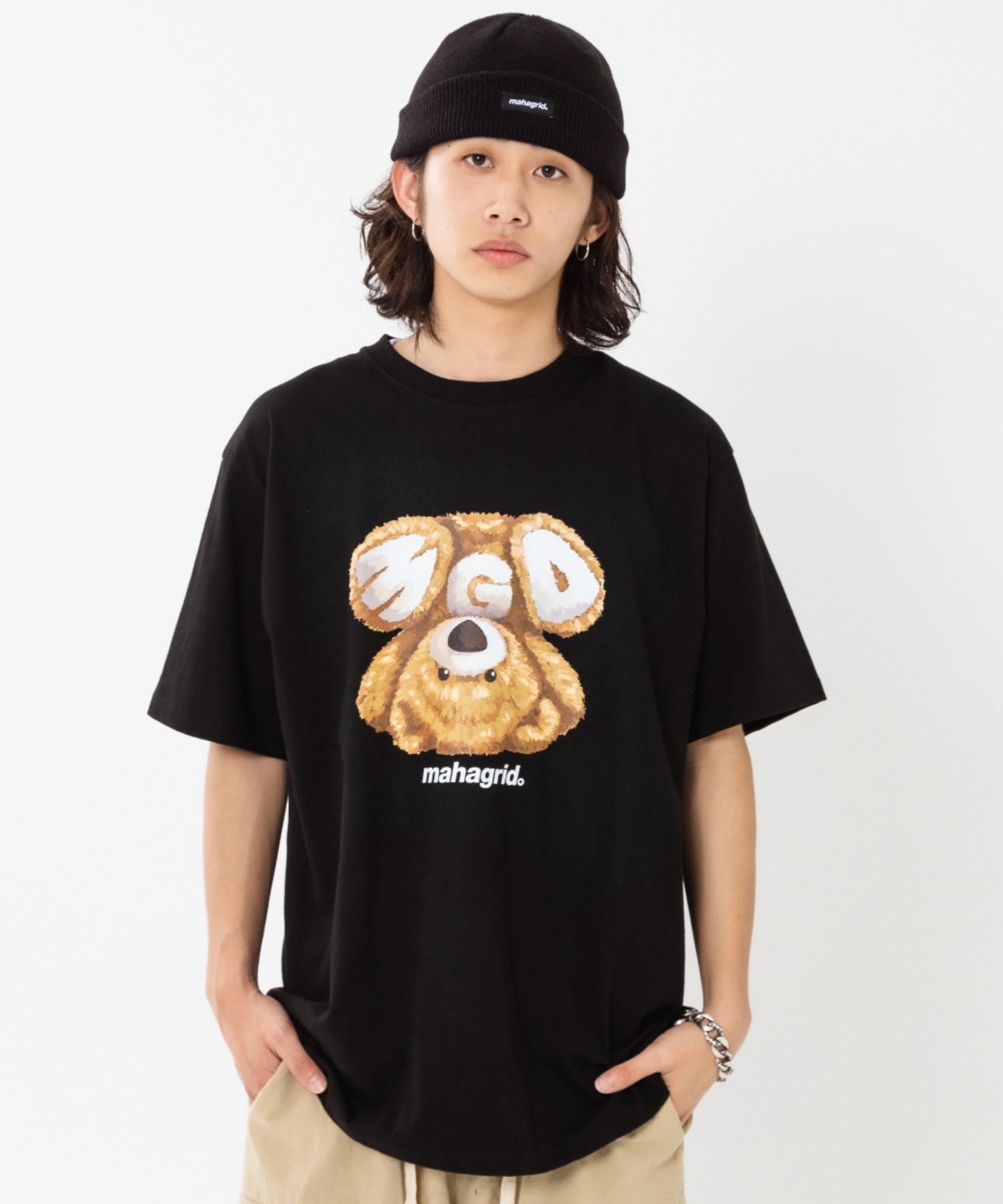 mahagrid/マハグリッド』MGD BEAR TEE/ベア 半袖 カットソー mahagrid