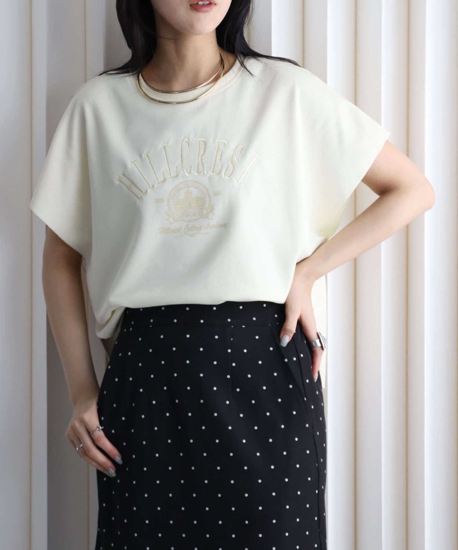 model：164cm. 着用サイズ：FREE
