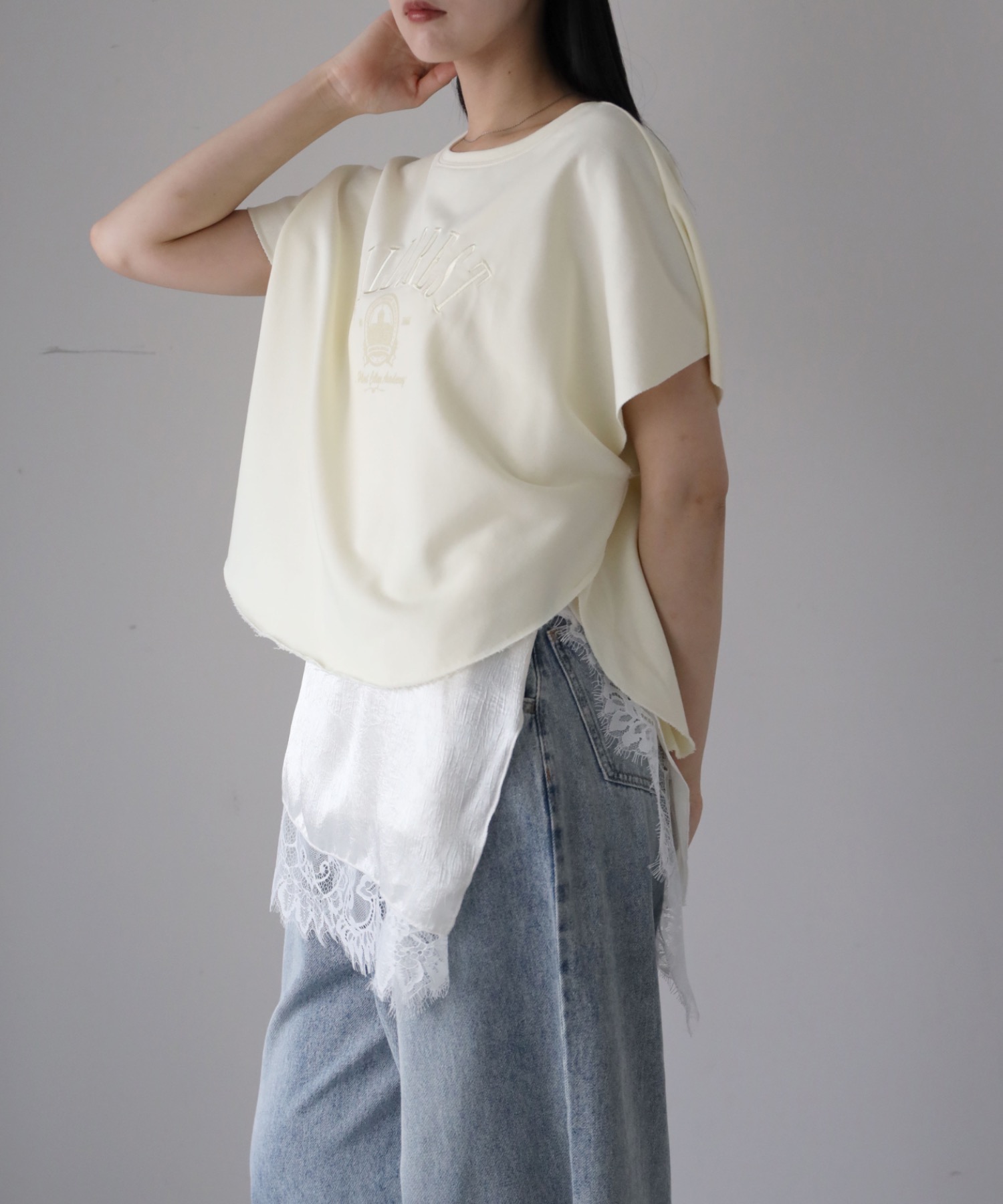 model：164cm. 着用サイズ：FREE