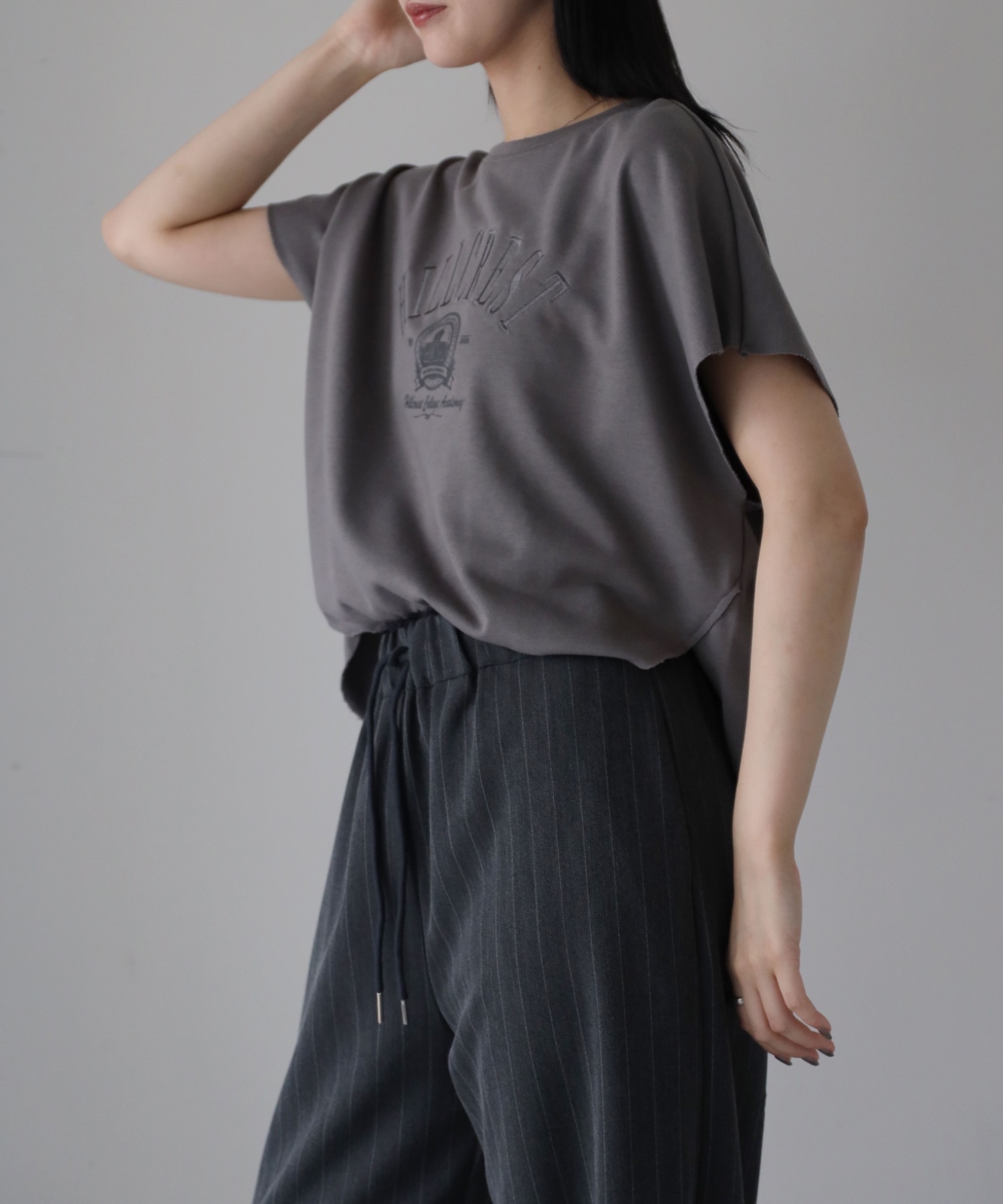 model：164cm. 着用サイズ：FREE