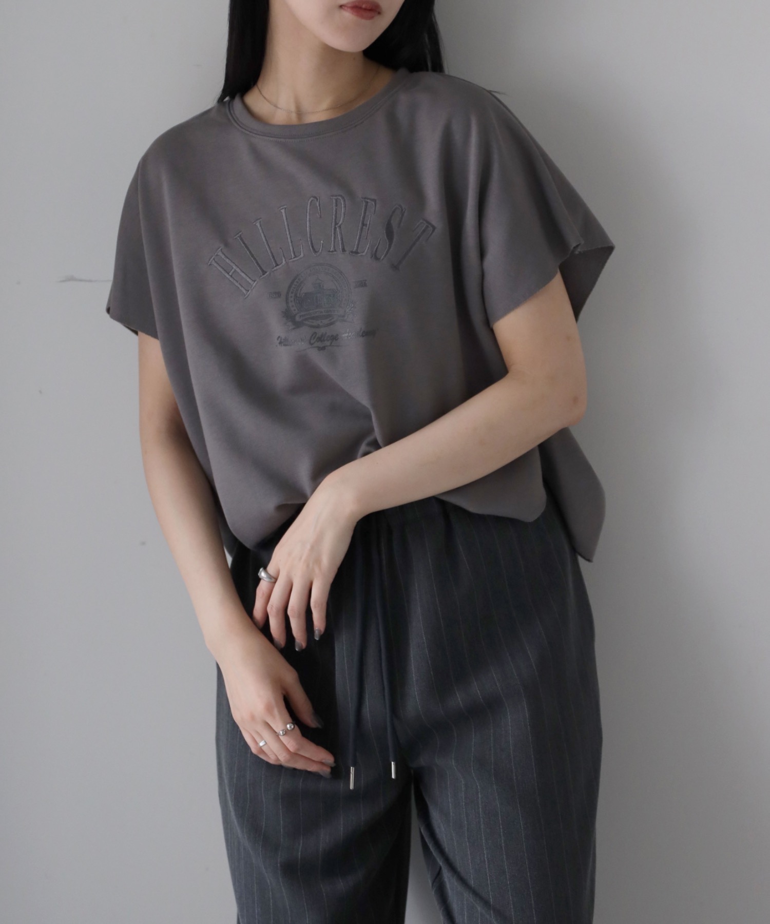 model：164cm. 着用サイズ：FREE