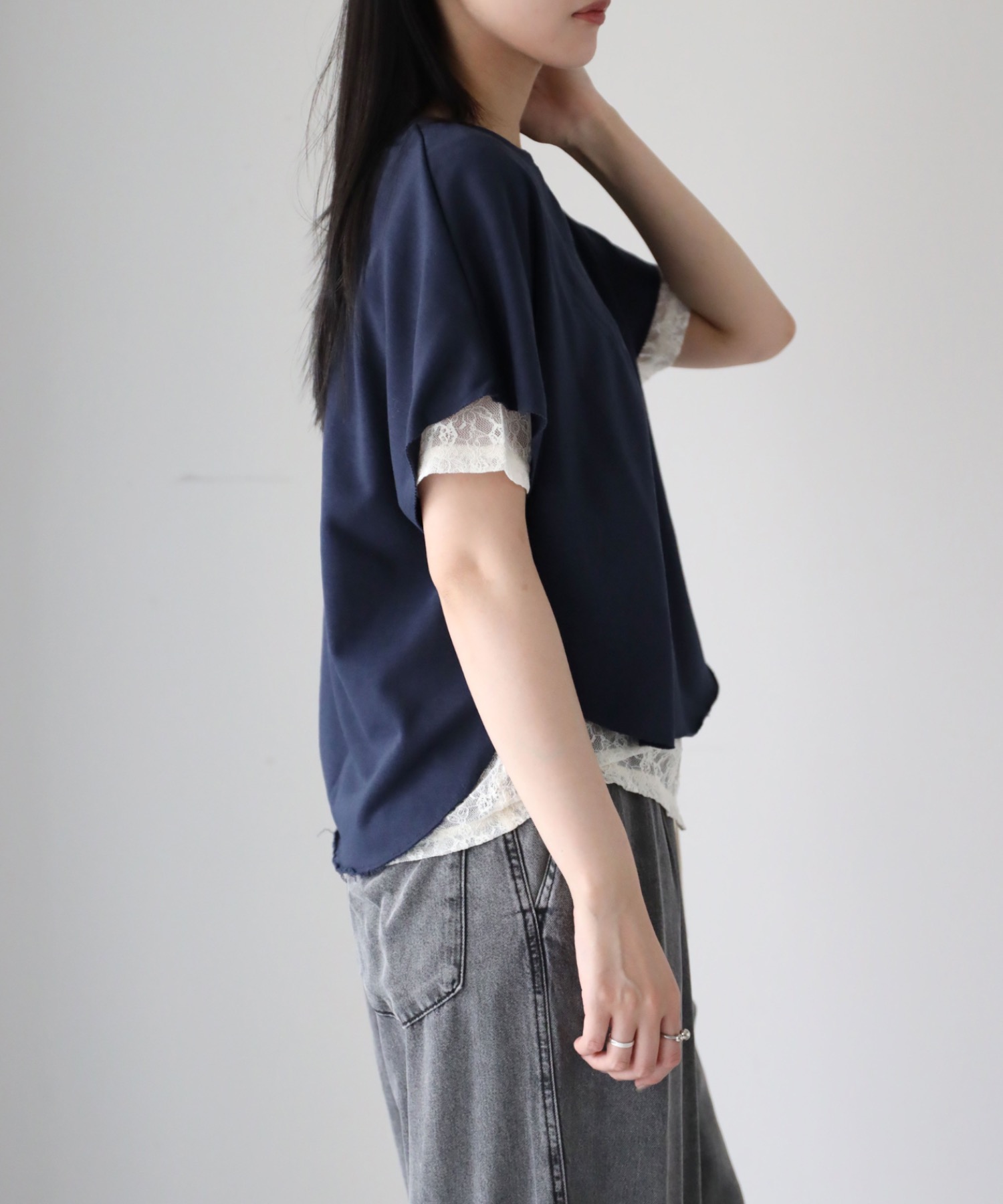 model：164cm. 着用サイズ：FREE