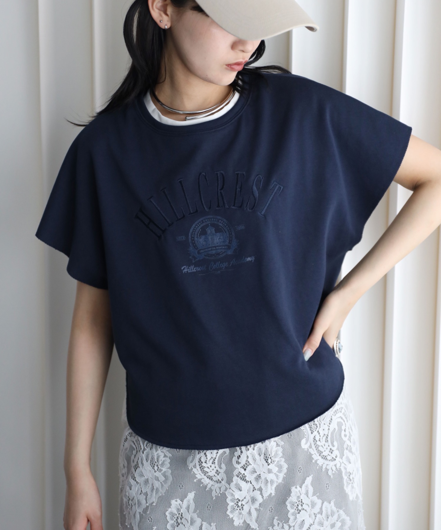 model：164cm. 着用サイズ：FREE