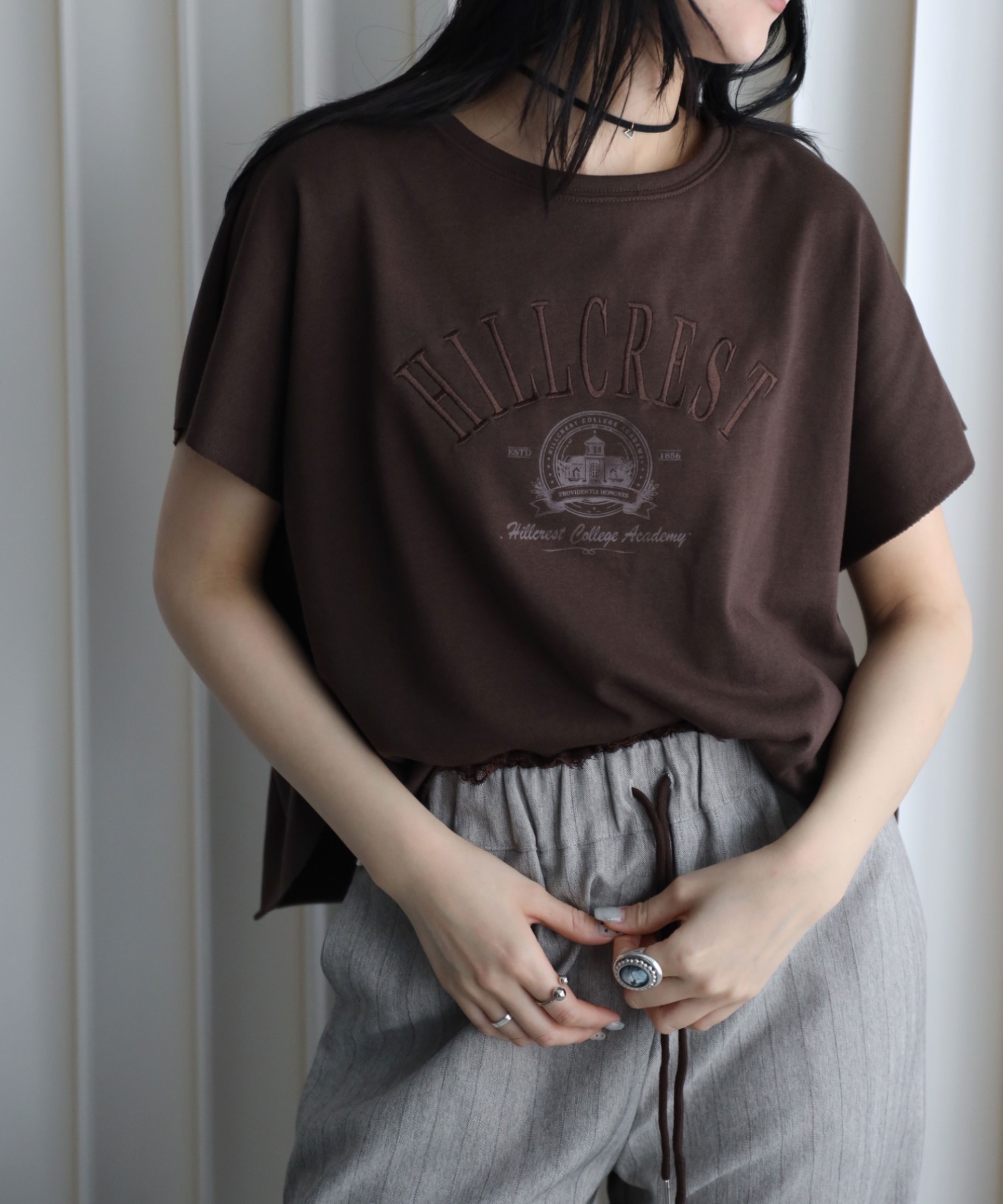 model：164cm. 着用サイズ：FREE