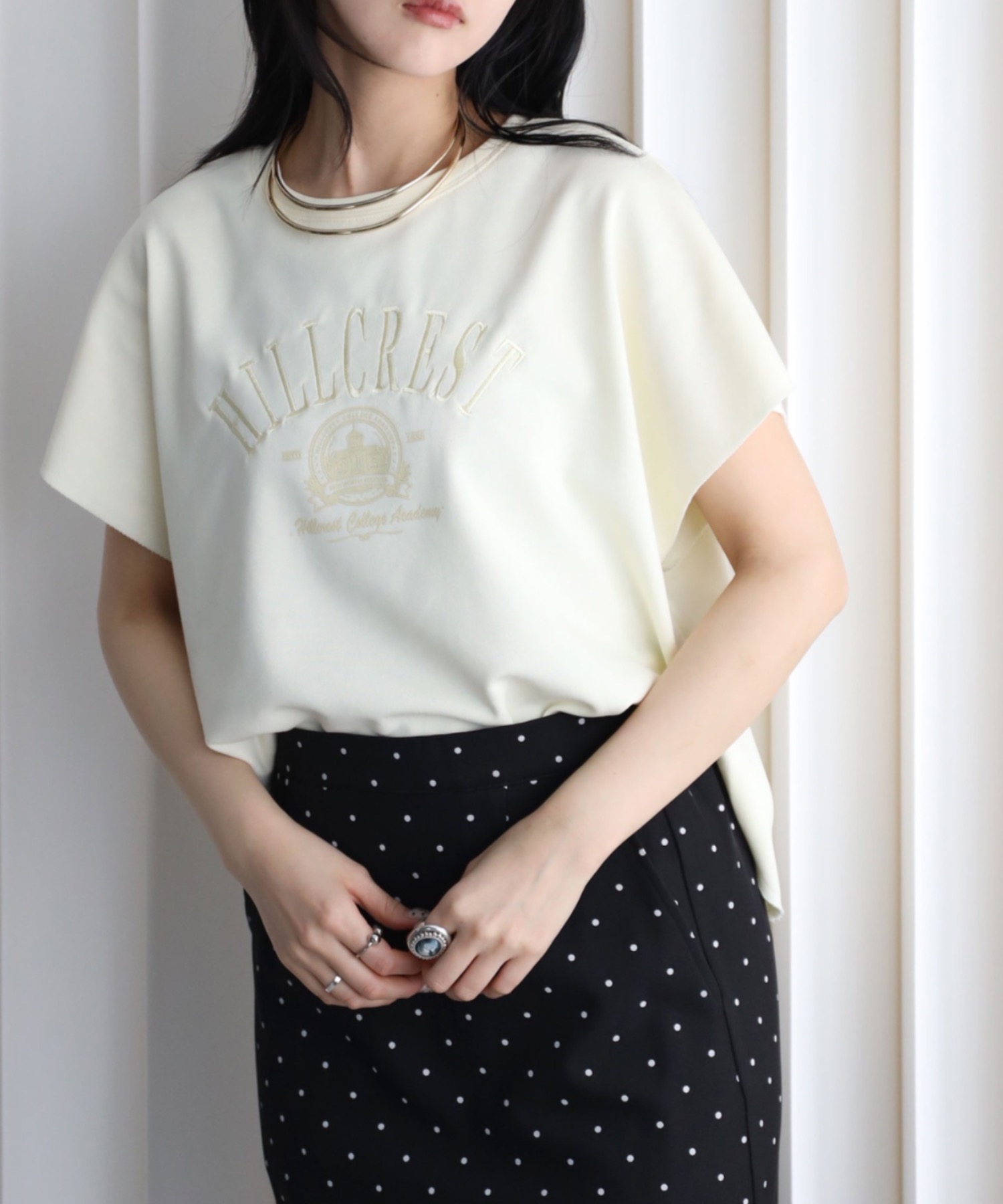 model：164cm. 着用サイズ：FREE