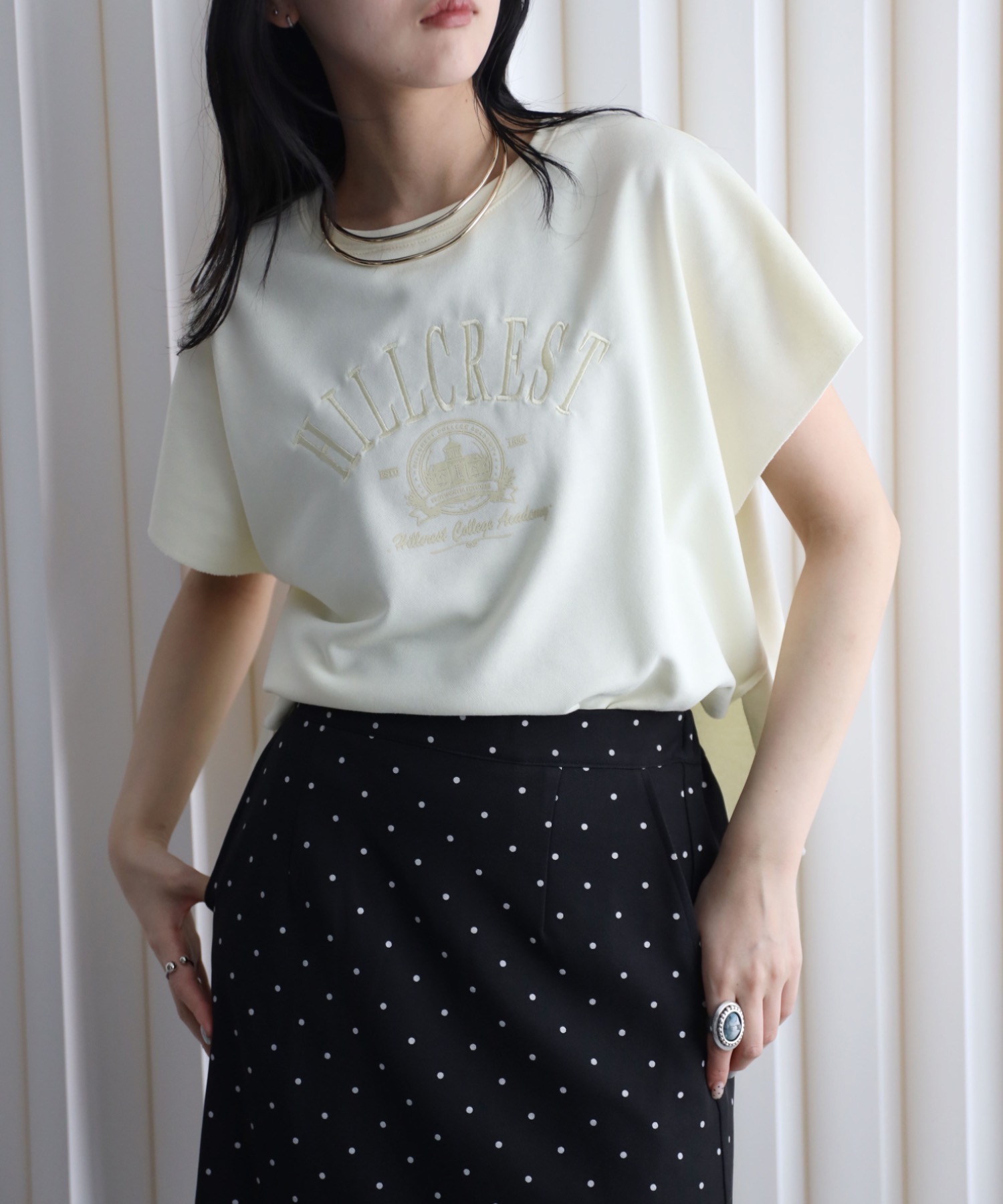 model：164cm. 着用サイズ：FREE