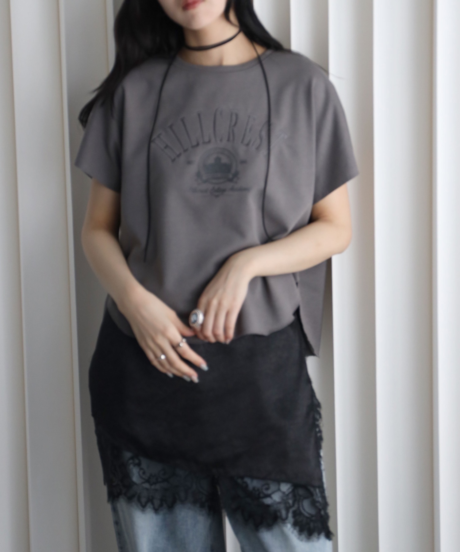 model：164cm. 着用サイズ：FREE