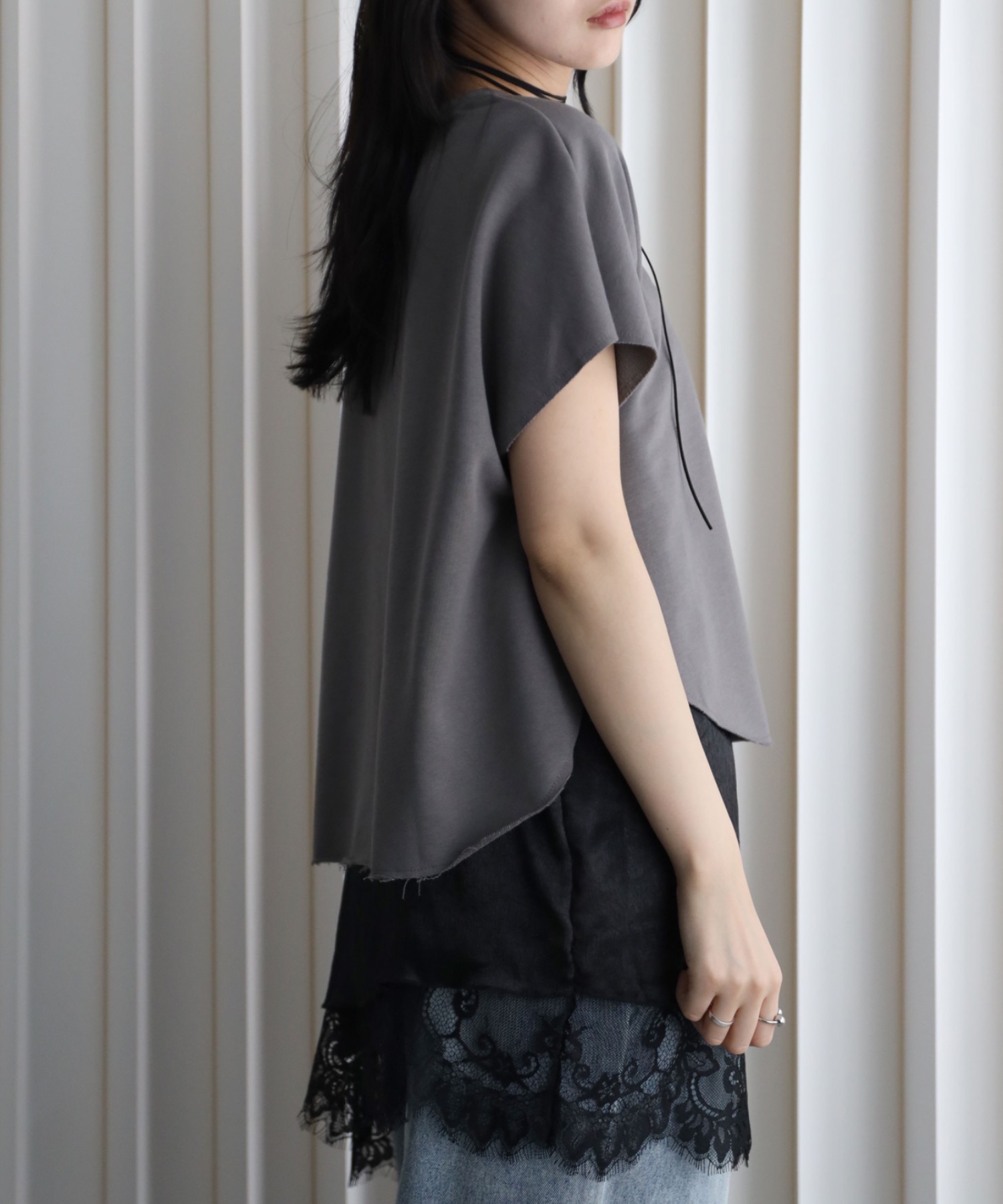 model：164cm. 着用サイズ：FREE