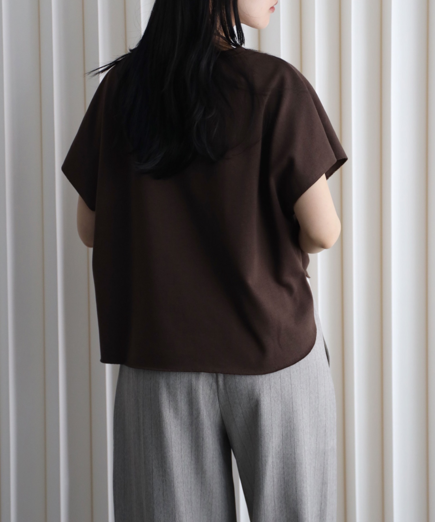 model：164cm. 着用サイズ：FREE