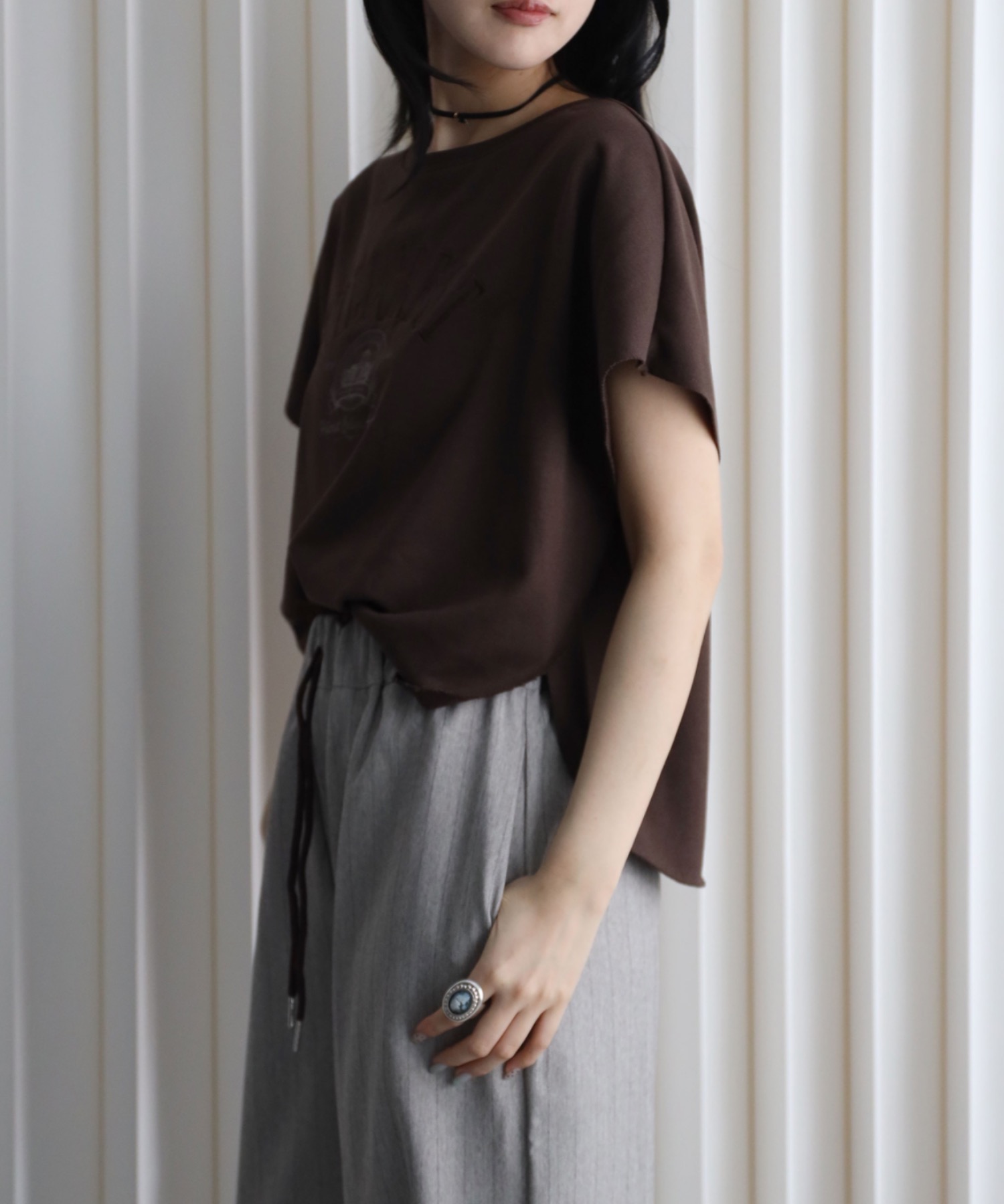model：164cm. 着用サイズ：FREE