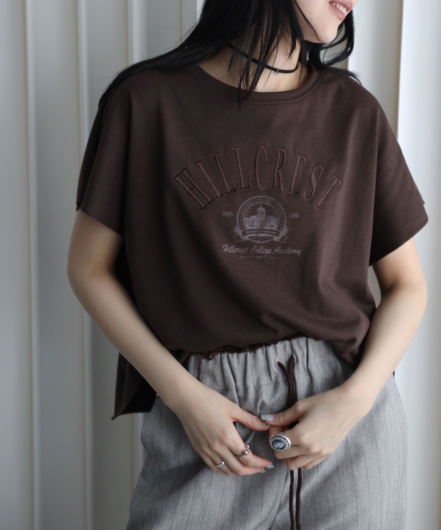 model：164cm. 着用サイズ：FREE