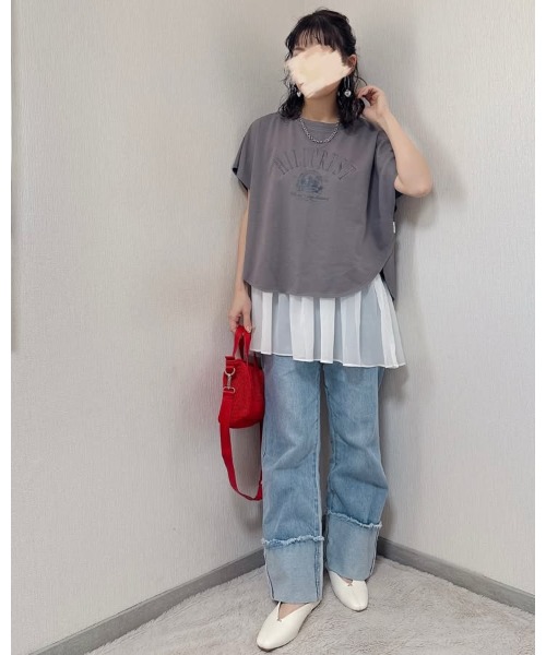 model：164cm. 着用サイズ：FREE