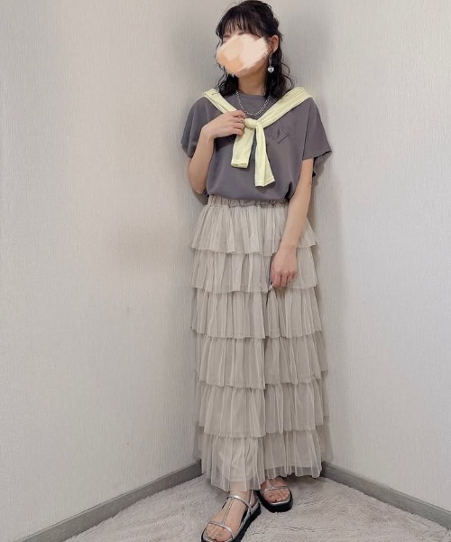 model：164cm. 着用サイズ：FREE