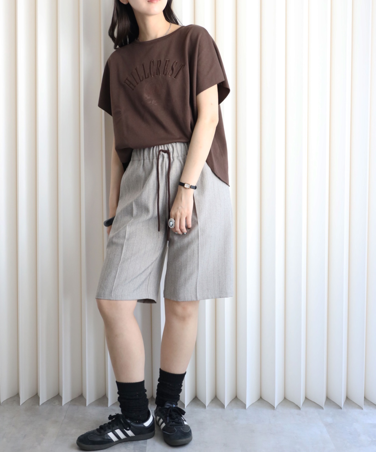 model：164cm. 着用サイズ：FREE