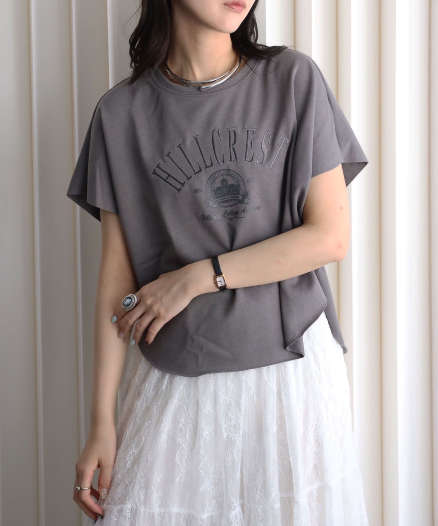 model：164cm. 着用サイズ：FREE