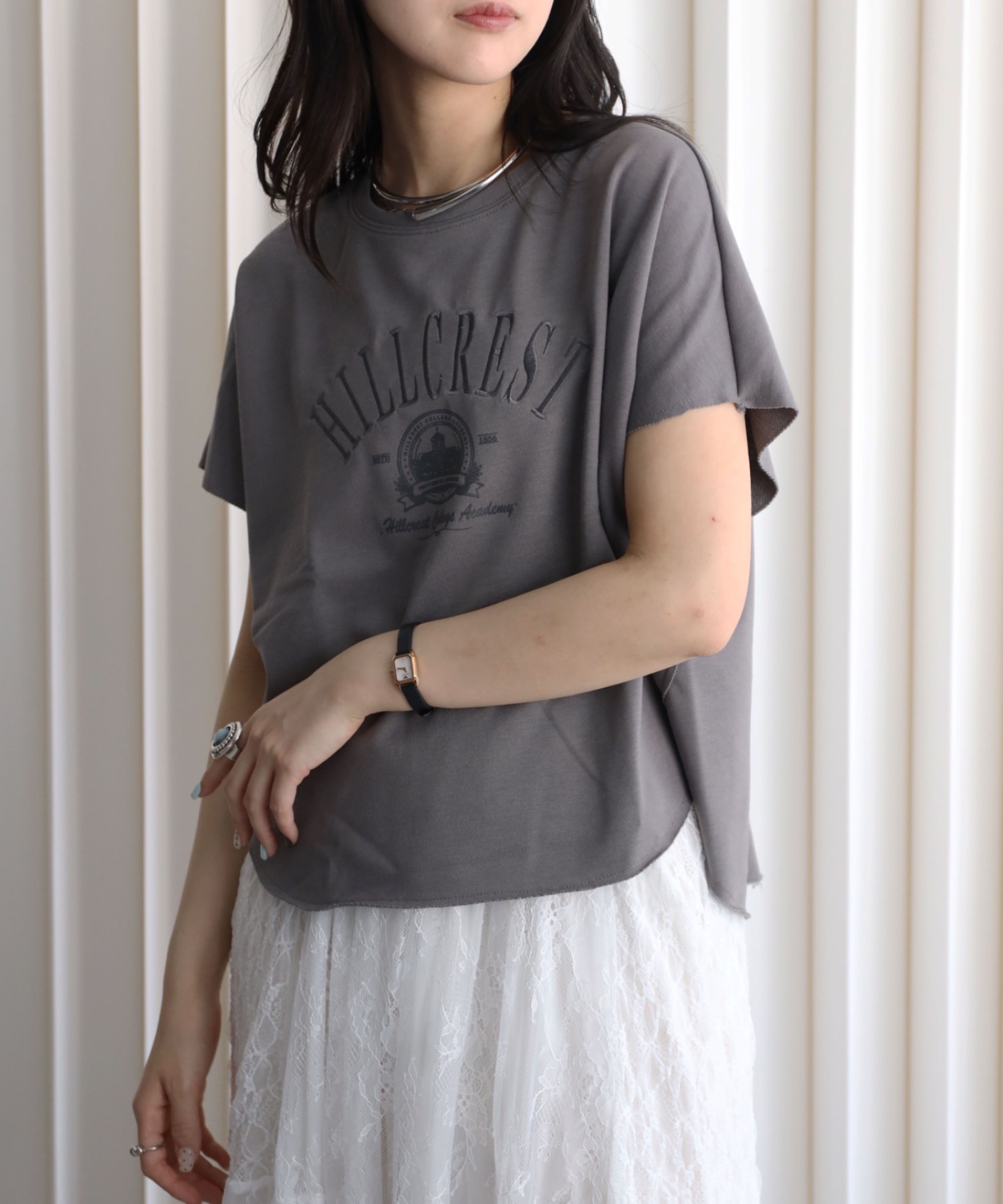 model：164cm. 着用サイズ：FREE