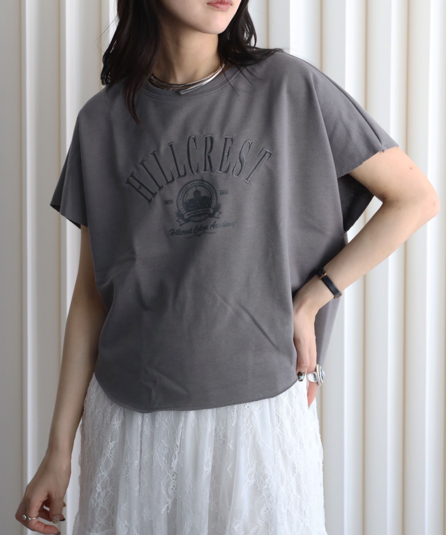model：164cm. 着用サイズ：FREE
