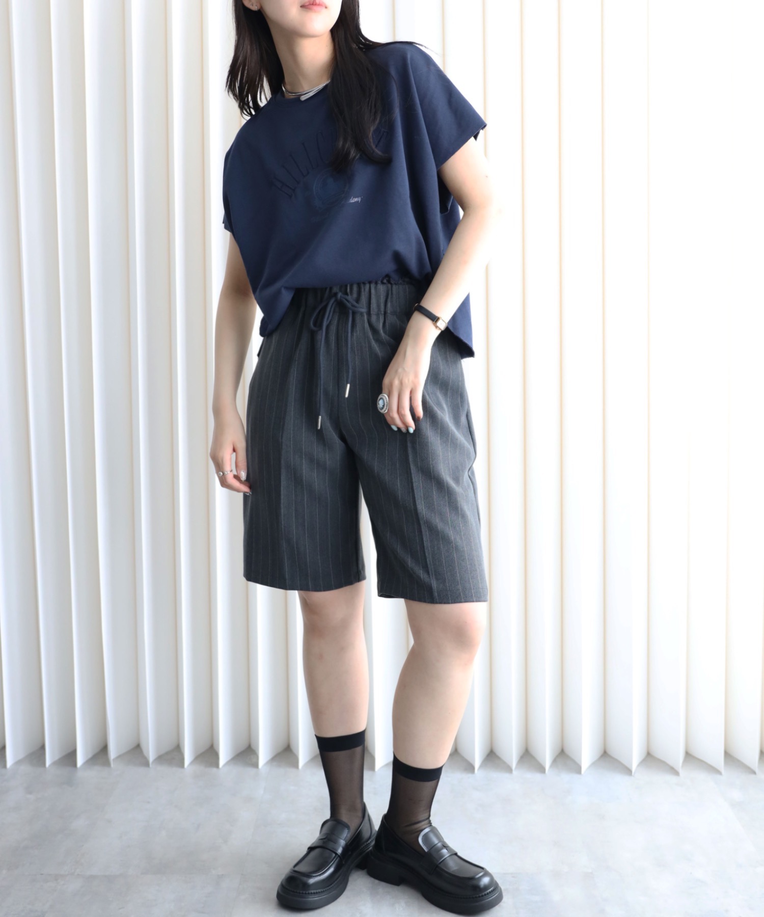model：164cm. 着用サイズ：FREE