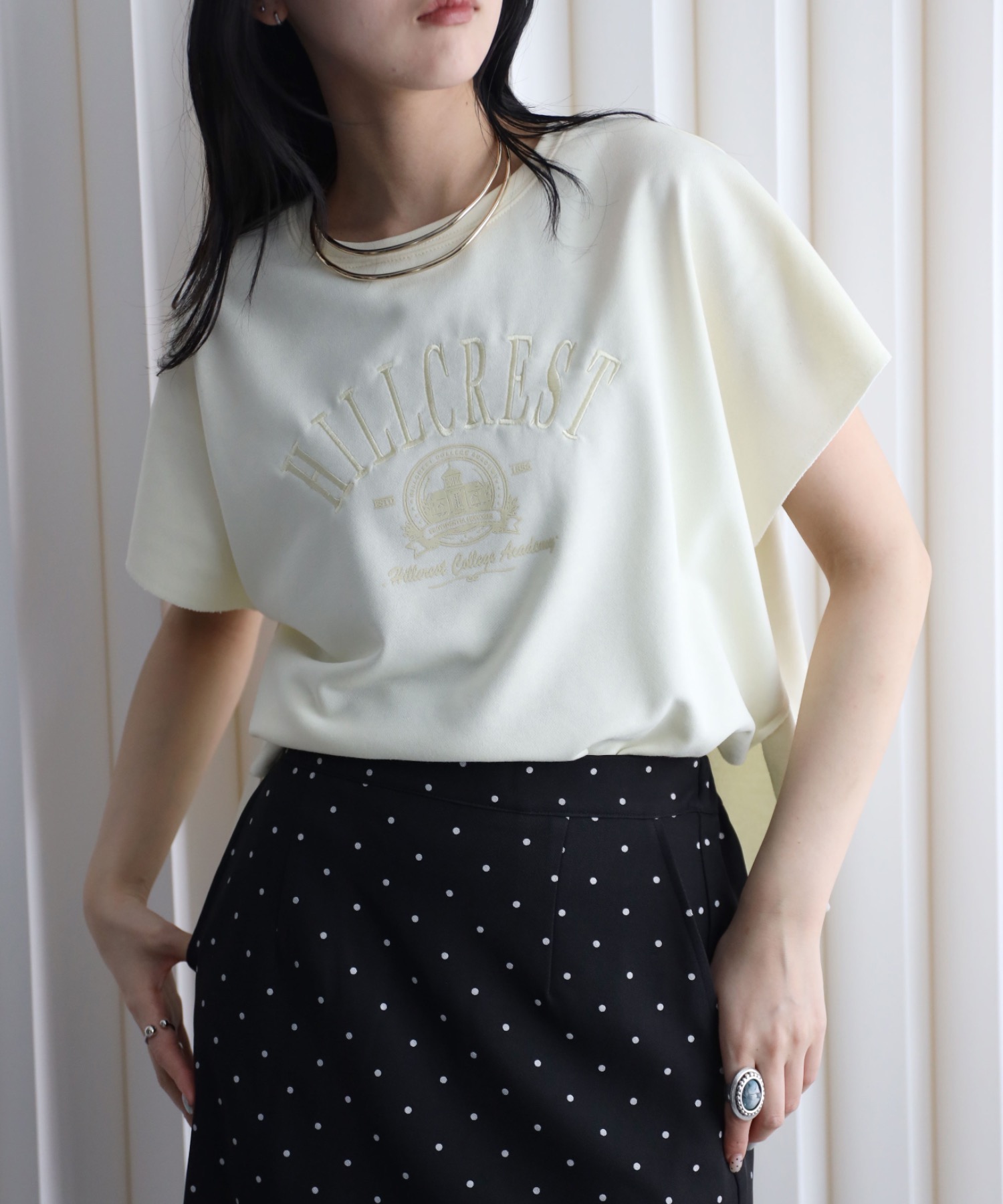 model：164cm. 着用サイズ：FREE
