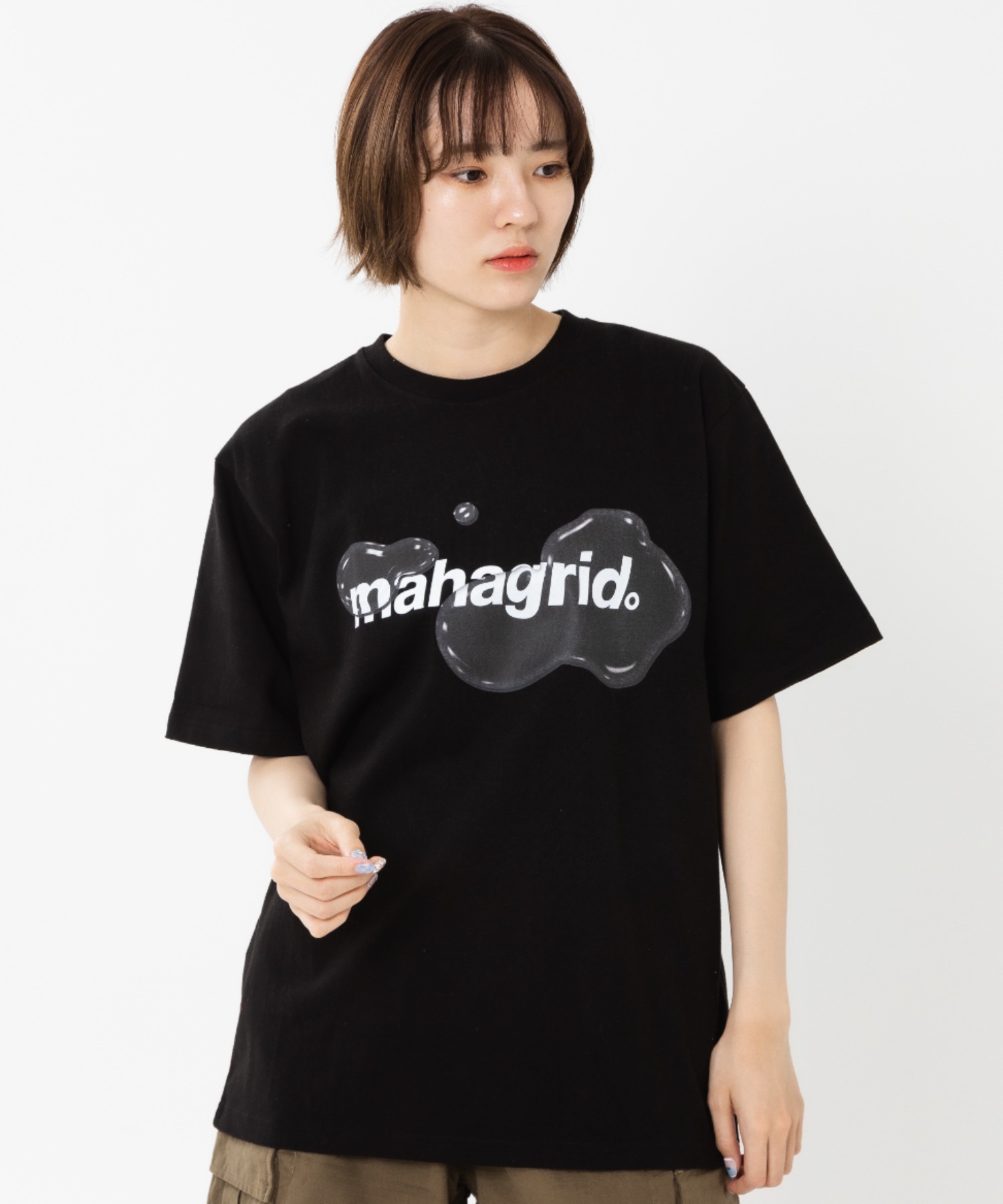 mahagrid』WATERY LOGO TEE/ウォータリーロゴ - Tシャツ/カットソー