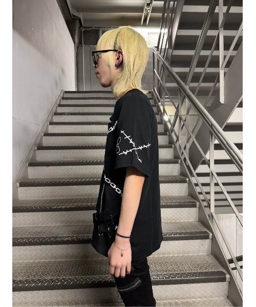 A'GEM/9 × .kom 『AOSPACE』アンピンプリント半袖Tシャツ インポート