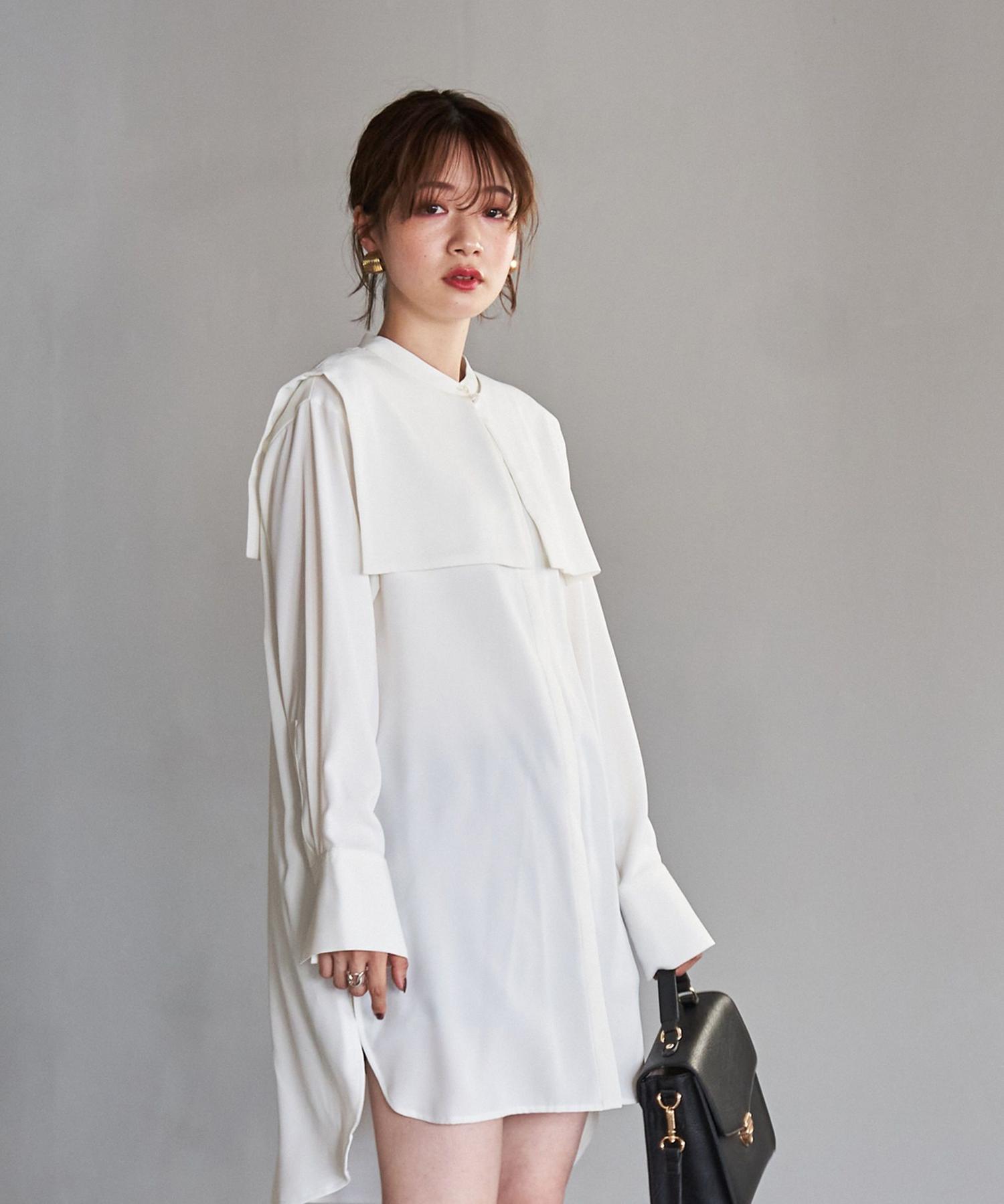 Web限定 大人見えの旬アイテム 2wayセーラーカラーチュニックシャツ レディース Women Coen コーエン 公式ファッション通販