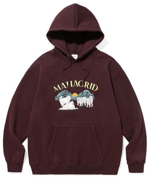 パーカー 「mahagrid/マハグリッド」TWO ROSE HOODIE/フラワーデザイン プルオーバーパーカー レディース メンズ 77457926b_b_10_500.jpg