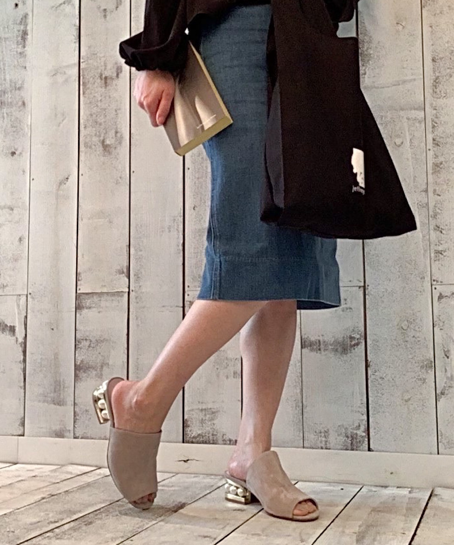 スエードパールヒールサンダル Jeffrey Campbell│Jeffrey Campbell 