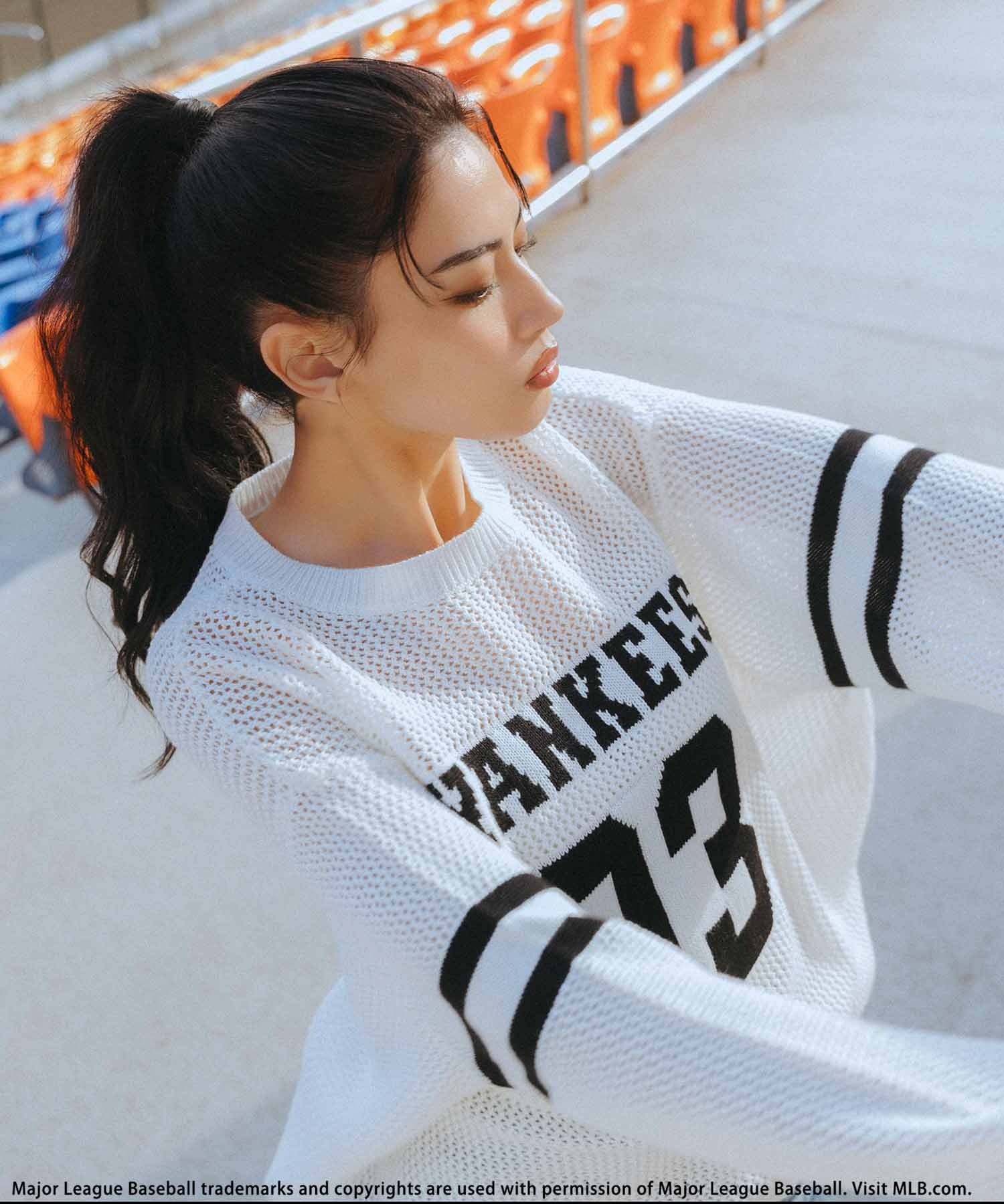 MLB】ナンバリングロゴメッシュトップス BACK TO THE FIELD