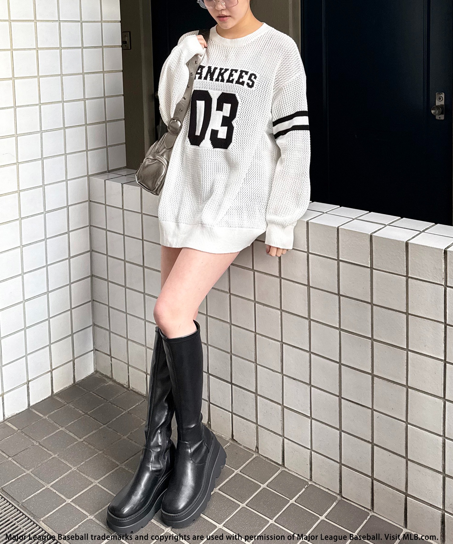 MLB】ナンバリングロゴメッシュトップス BACK TO THE FIELD