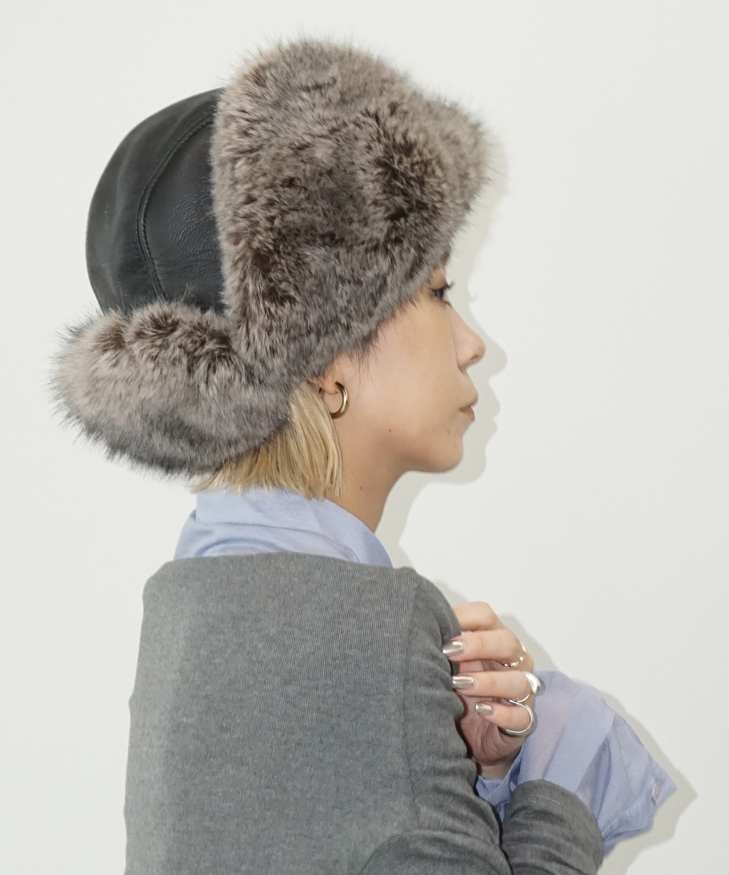 ボリュームファー フライトキャップ cha25a001-ファッション通販