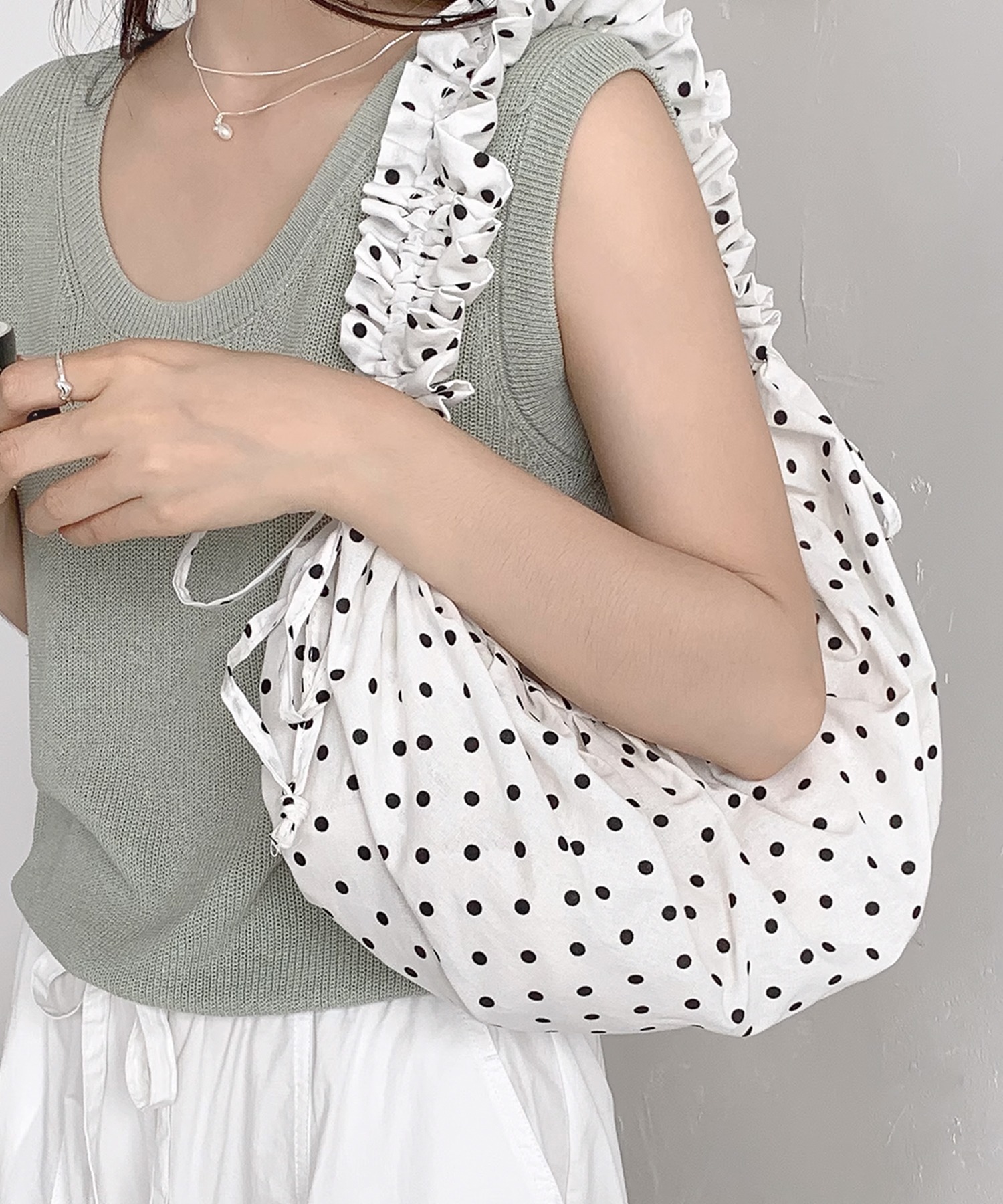 gomme シャーリング ドットバッグ gomme シャーリング ドットバッグ gomme シャーリング ドットバッグ