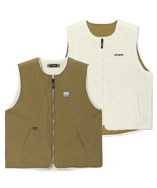 mahagrid/マハグリッド』BASIC REVERSIBLE VEST/ベーシック